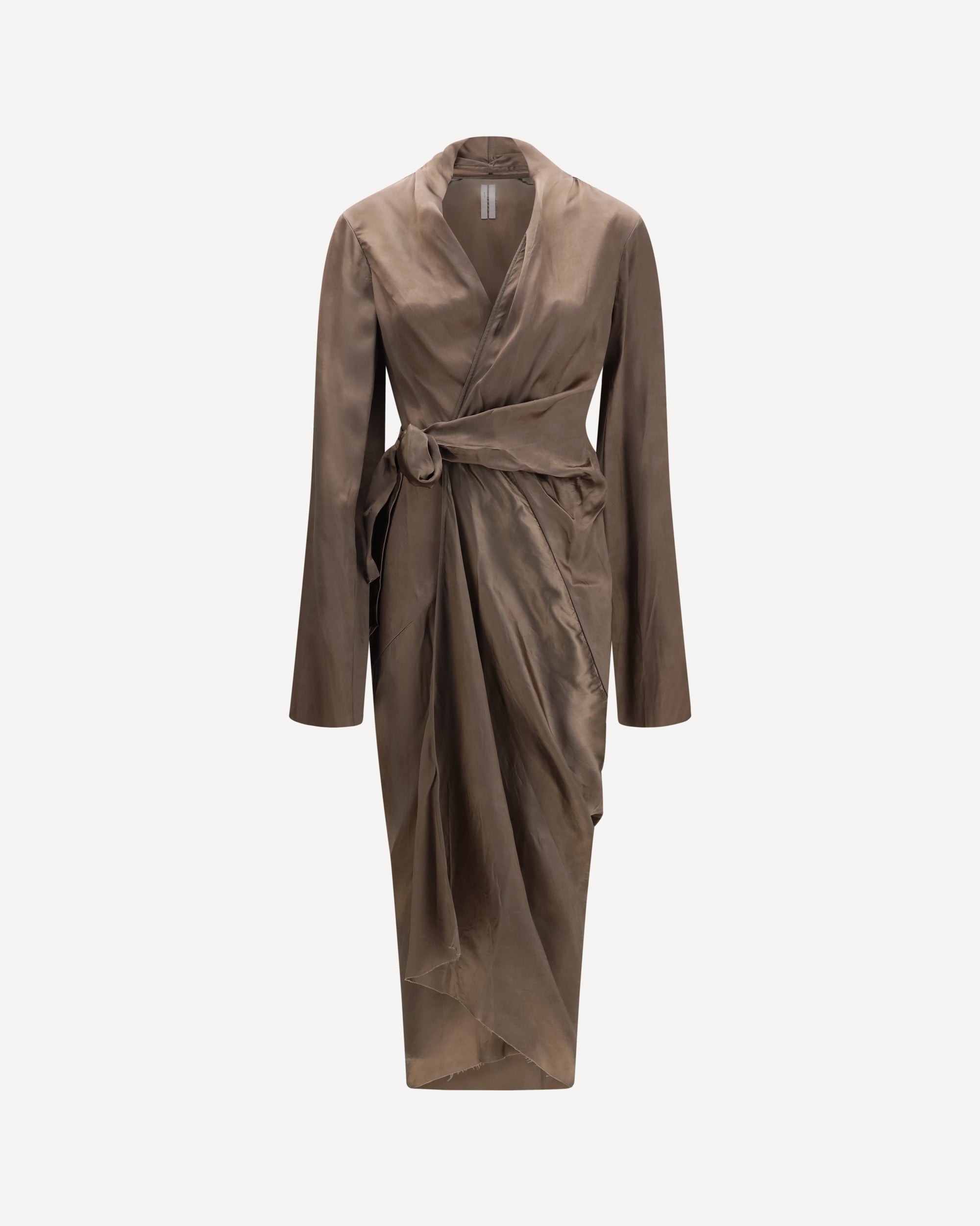 Rick Owens Asymmetric wrap Dress with knot fastening
