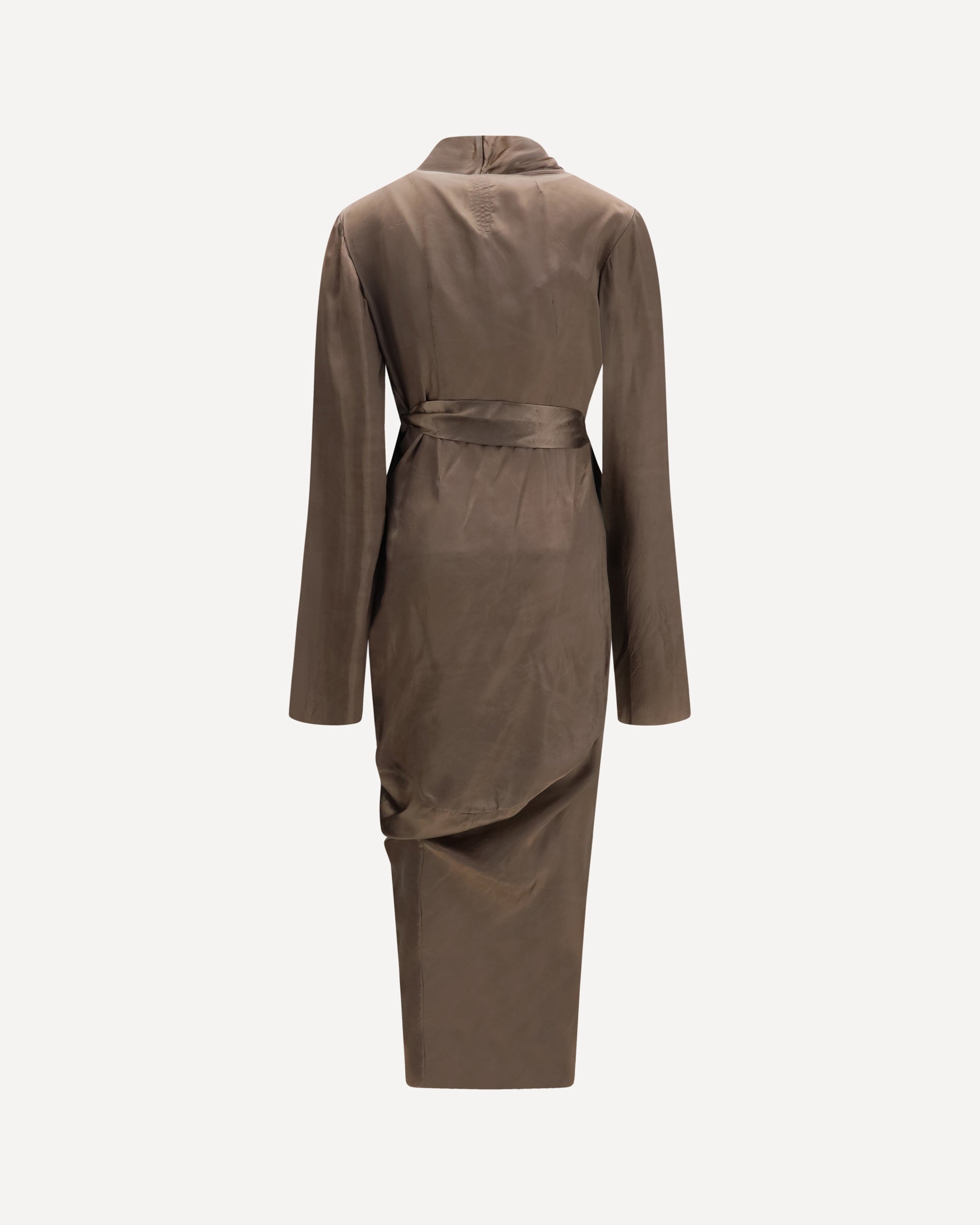 Rick Owens Asymmetric wrap Dress with knot fastening, view 2
