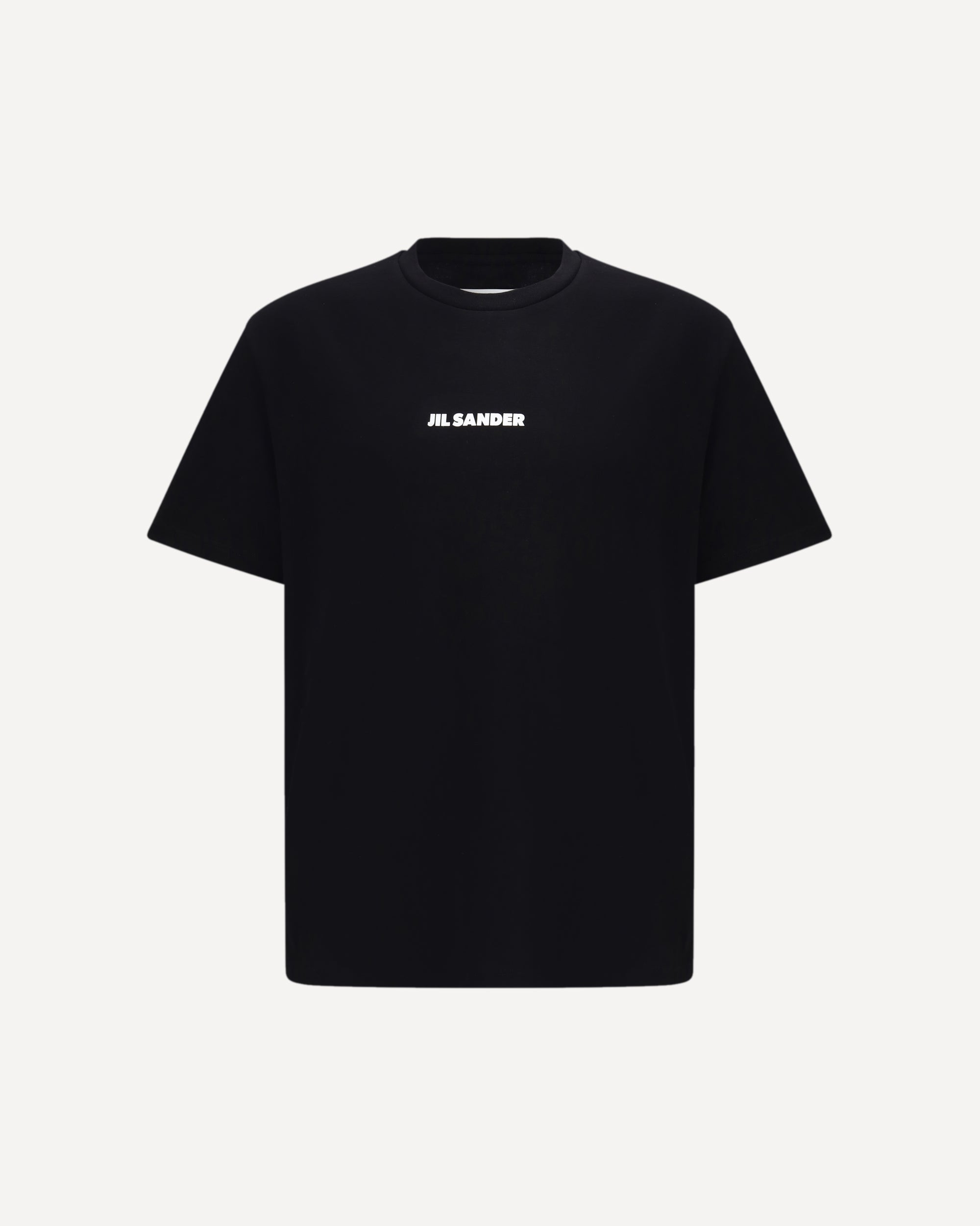 Jil Sander Crewneck cotton T-shirt with printed logo