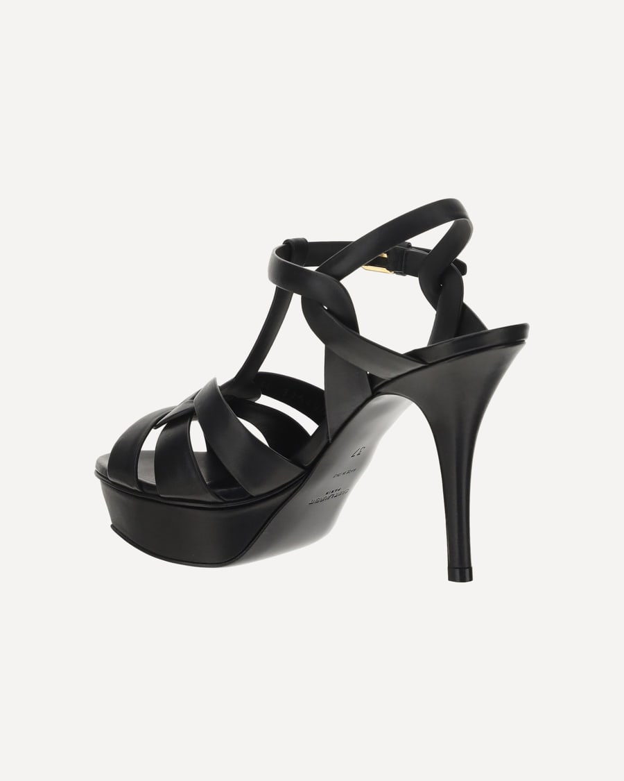 Saint Laurent Leather platform Sandals, view 5
