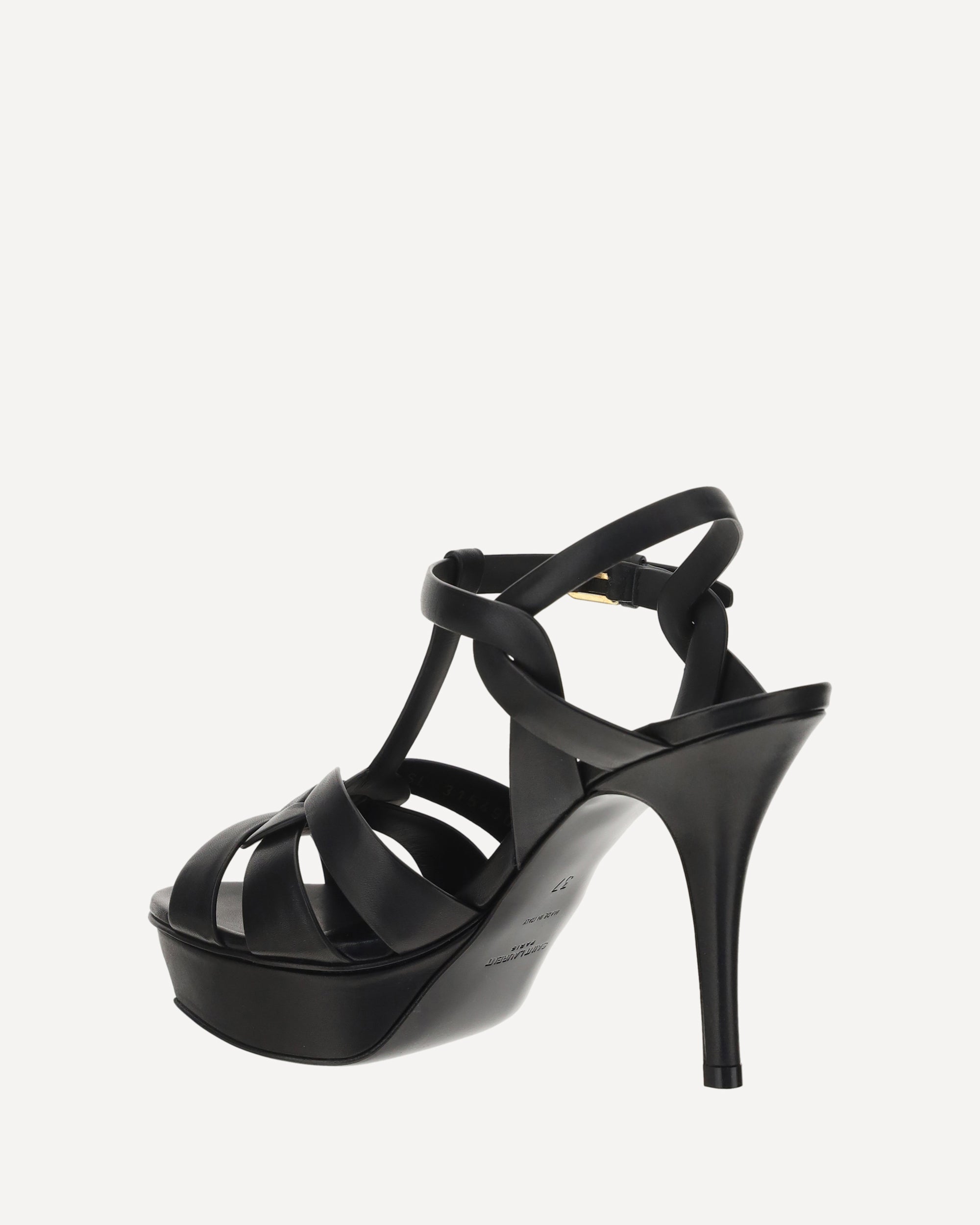 Saint Laurent Leather platform Sandals, view 2