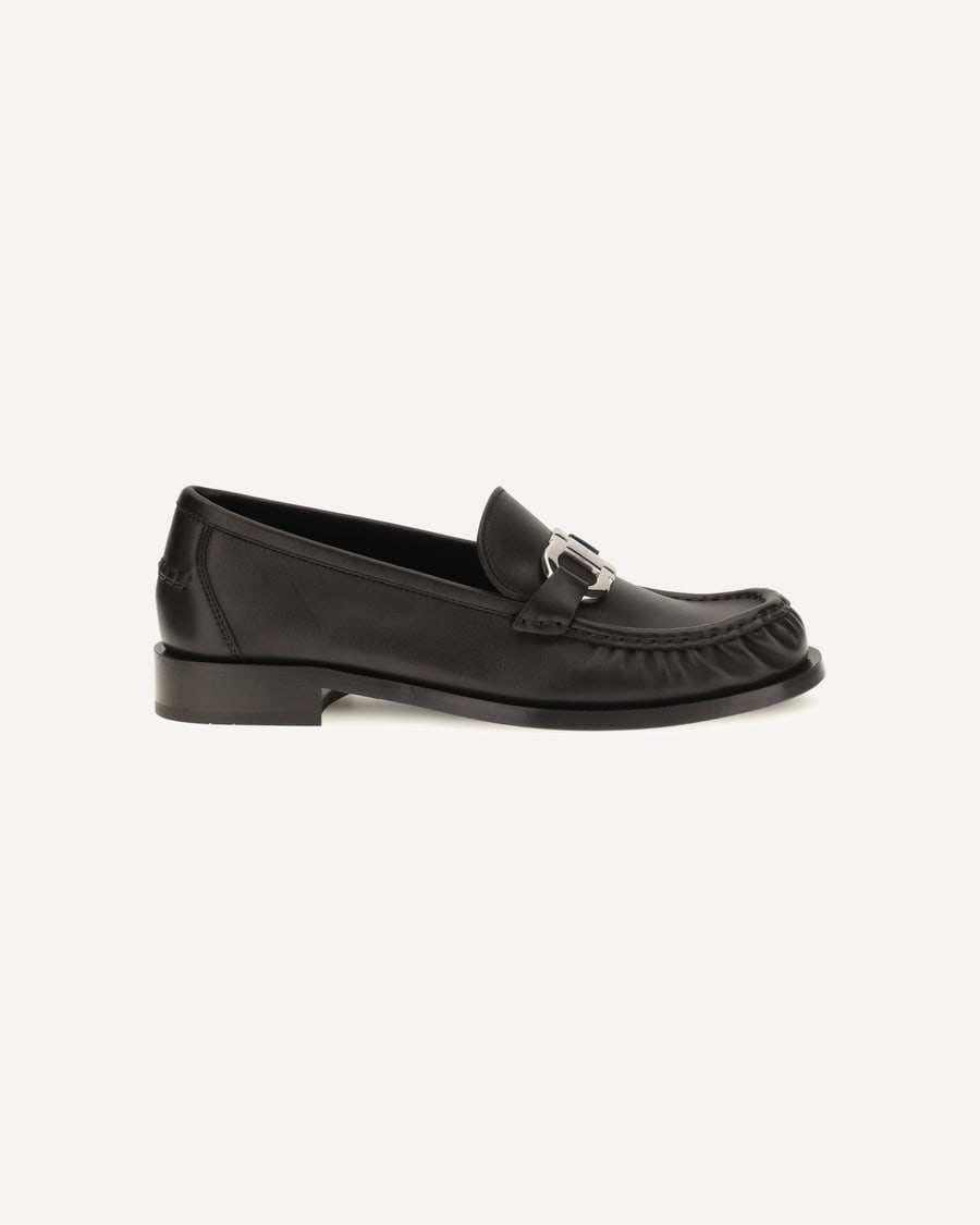 Ferragamo Leather Loafers, view 3