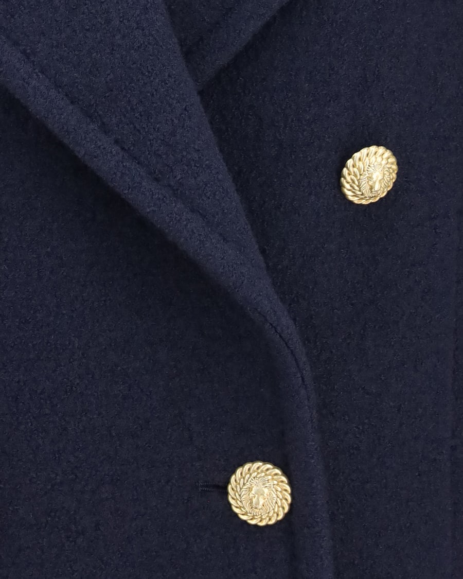 Balmain Double-breasted wool Coat with buttons, view 5