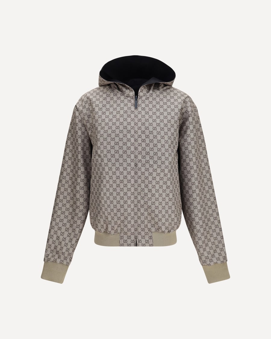Gucci Reversible zip Jacket in cotton, view 4