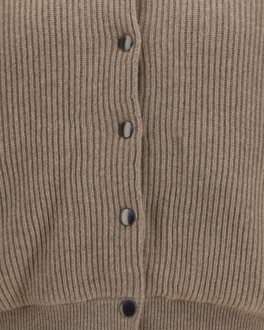 Brunello Cucinelli Ribbed cashmere Bomber, view 5