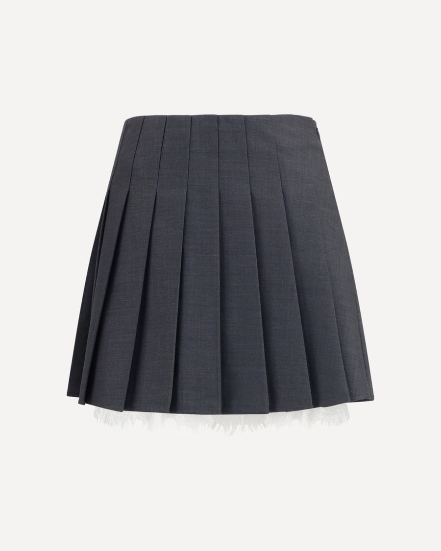 self-portrait Pleated mini Skirt, view 3