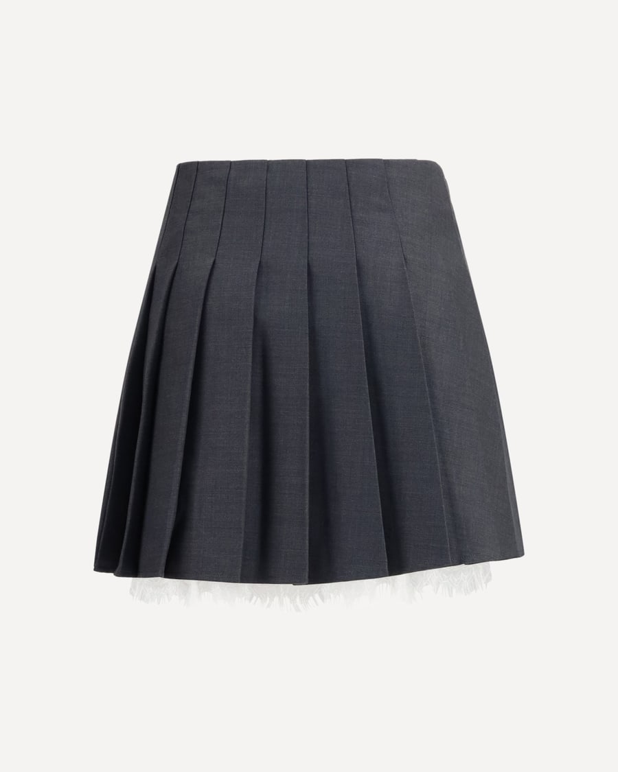 self-portrait Pleated mini Skirt, view 4