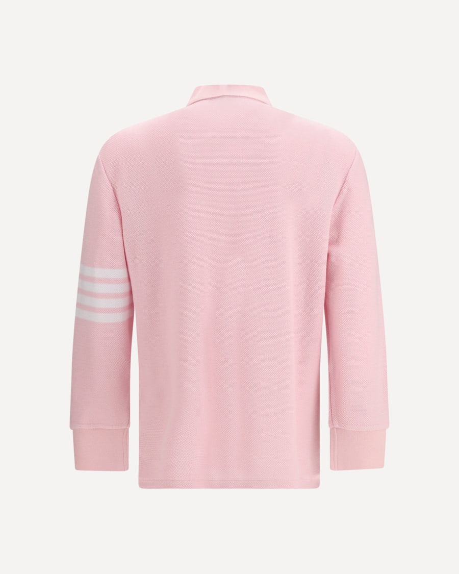 Thom Browne Piqué long-sleeve Polo, view 2