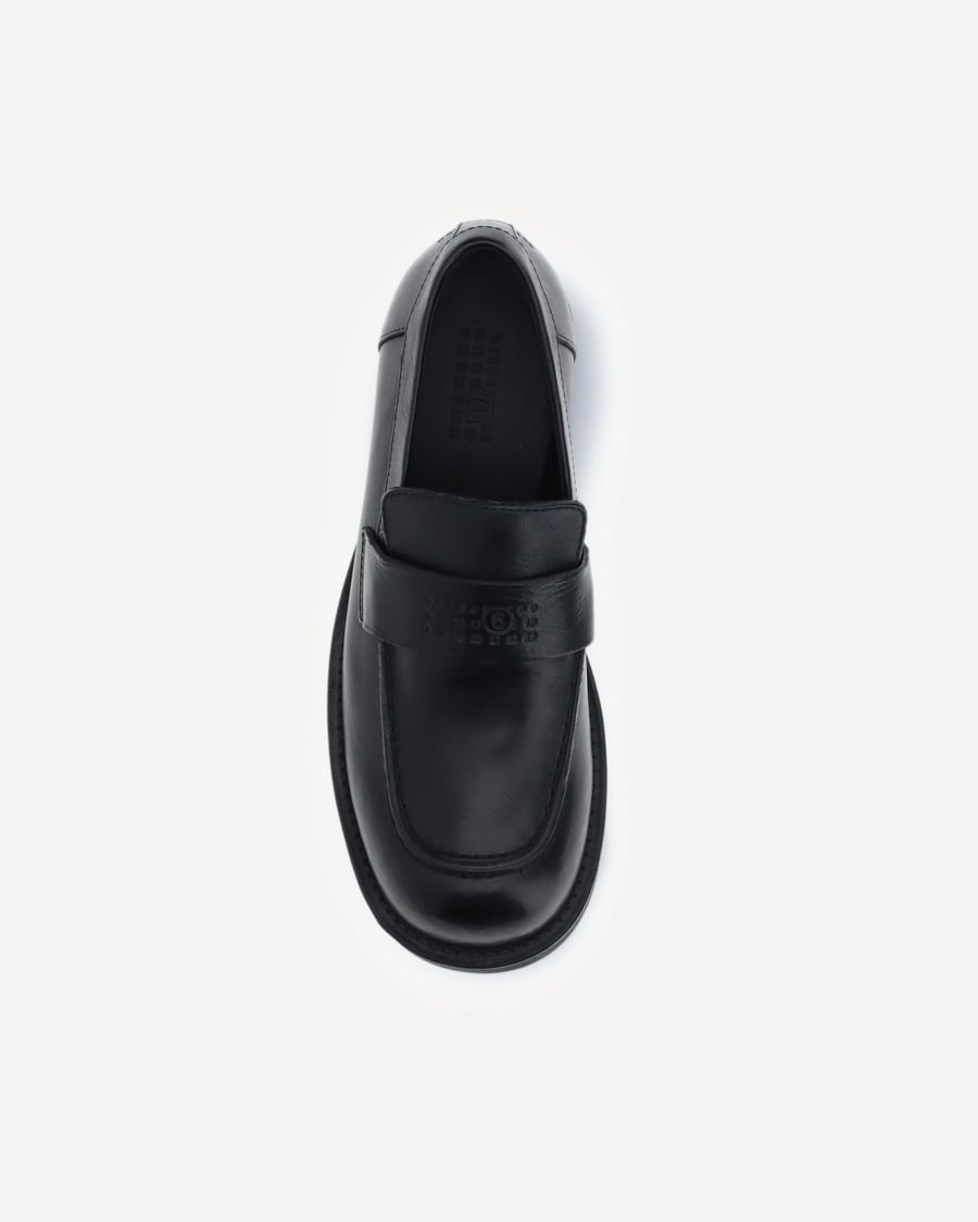 MM6 Loafers with visible topstitching, view 6