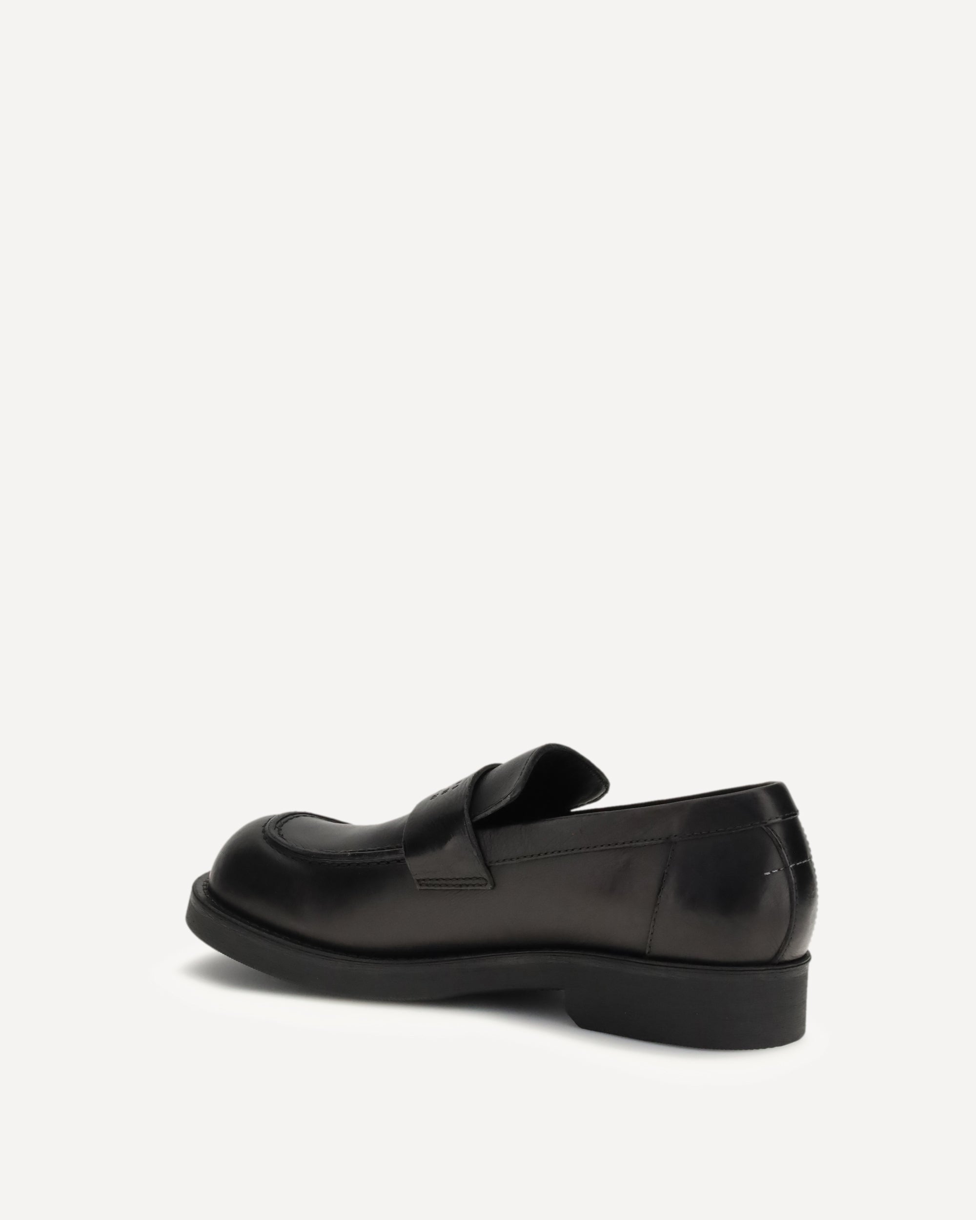 MM6 Loafers with visible topstitching, view 2