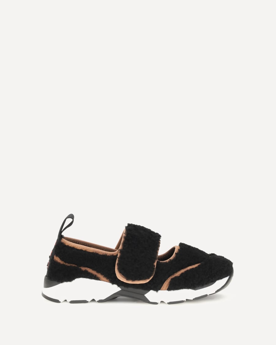 Marni Mary Jane shearling Sneakers