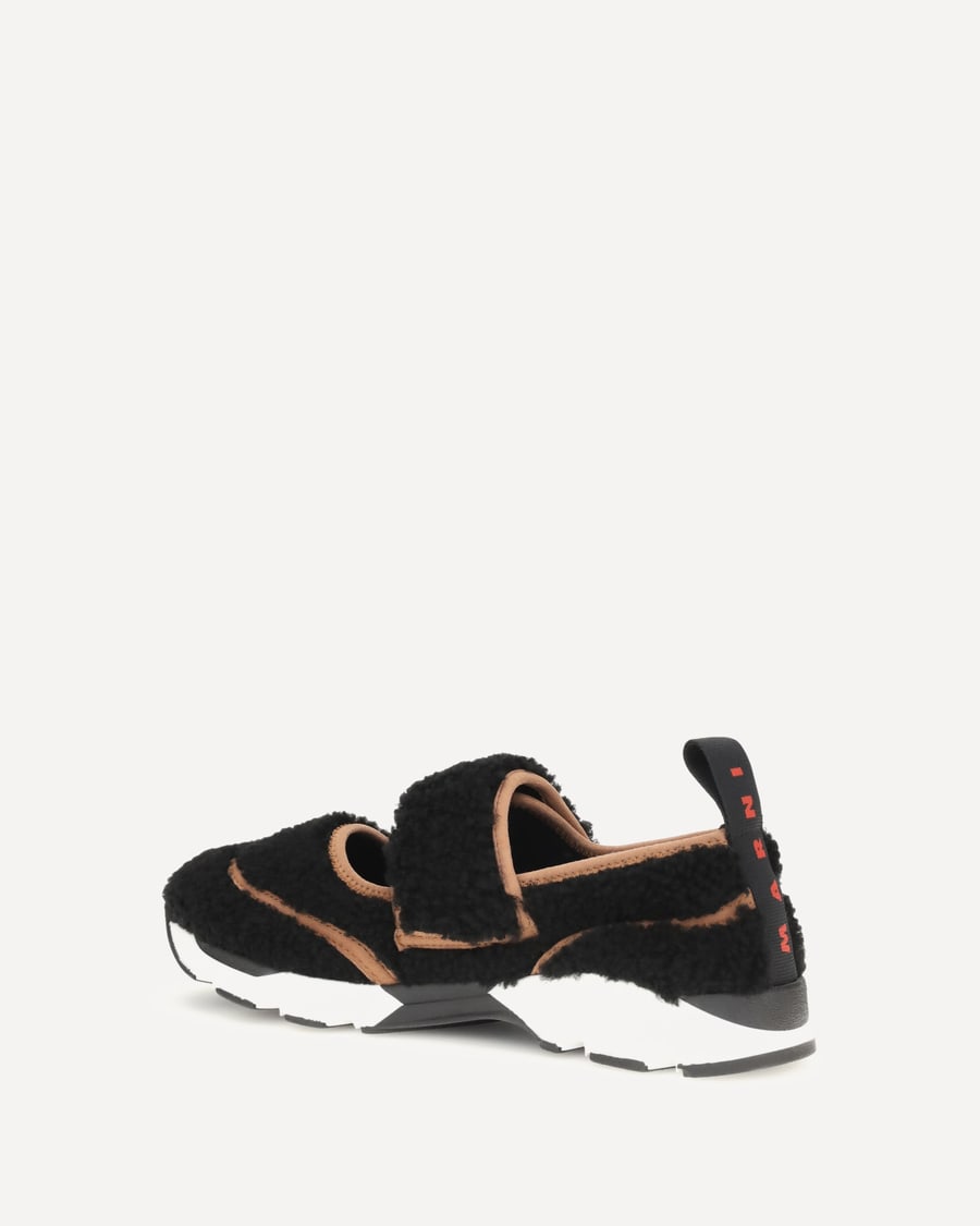 Marni Mary Jane shearling Sneakers, view 2
