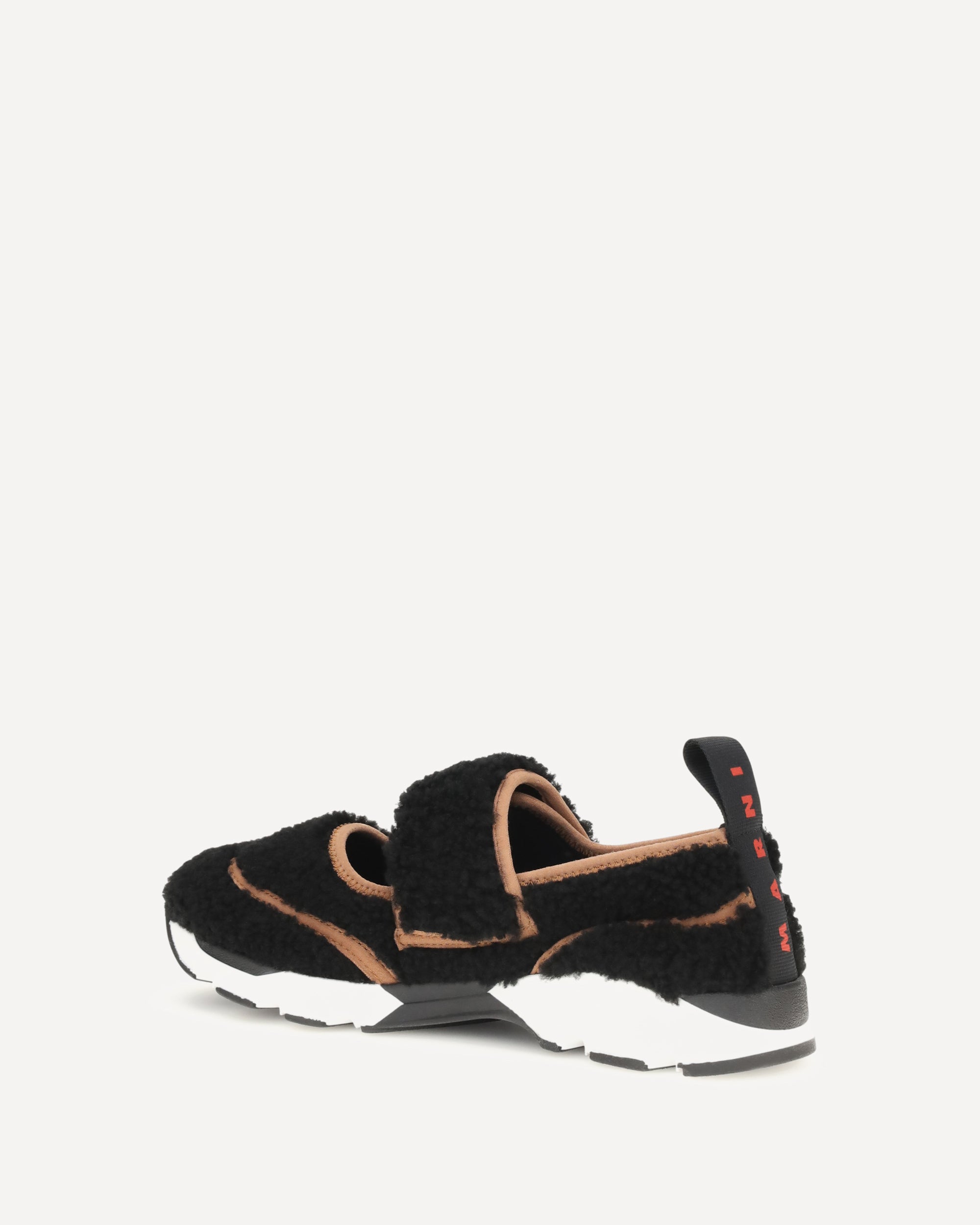 Marni Mary Jane shearling Sneakers, view 2