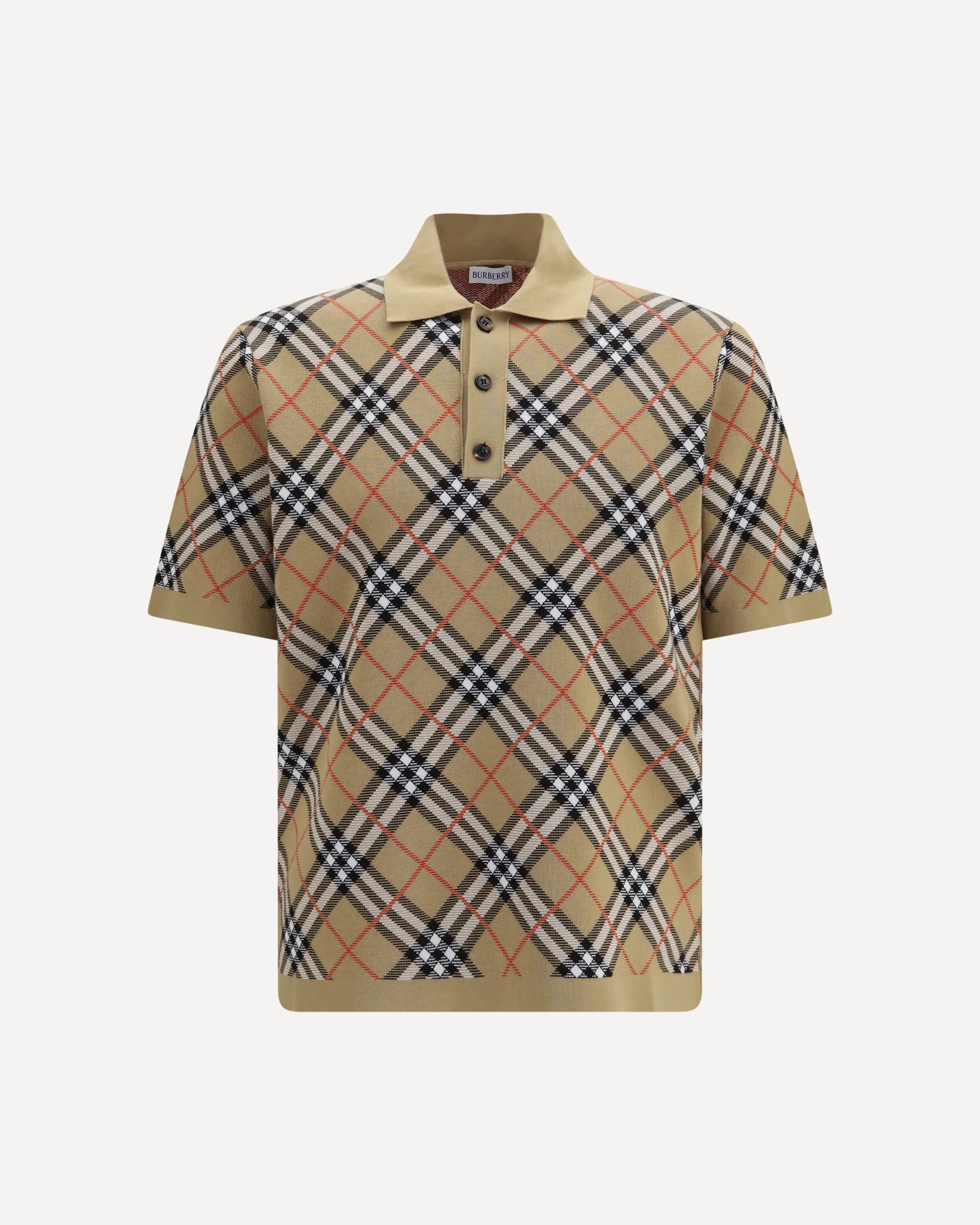 Burberry Check cotton blend Polo Shirt