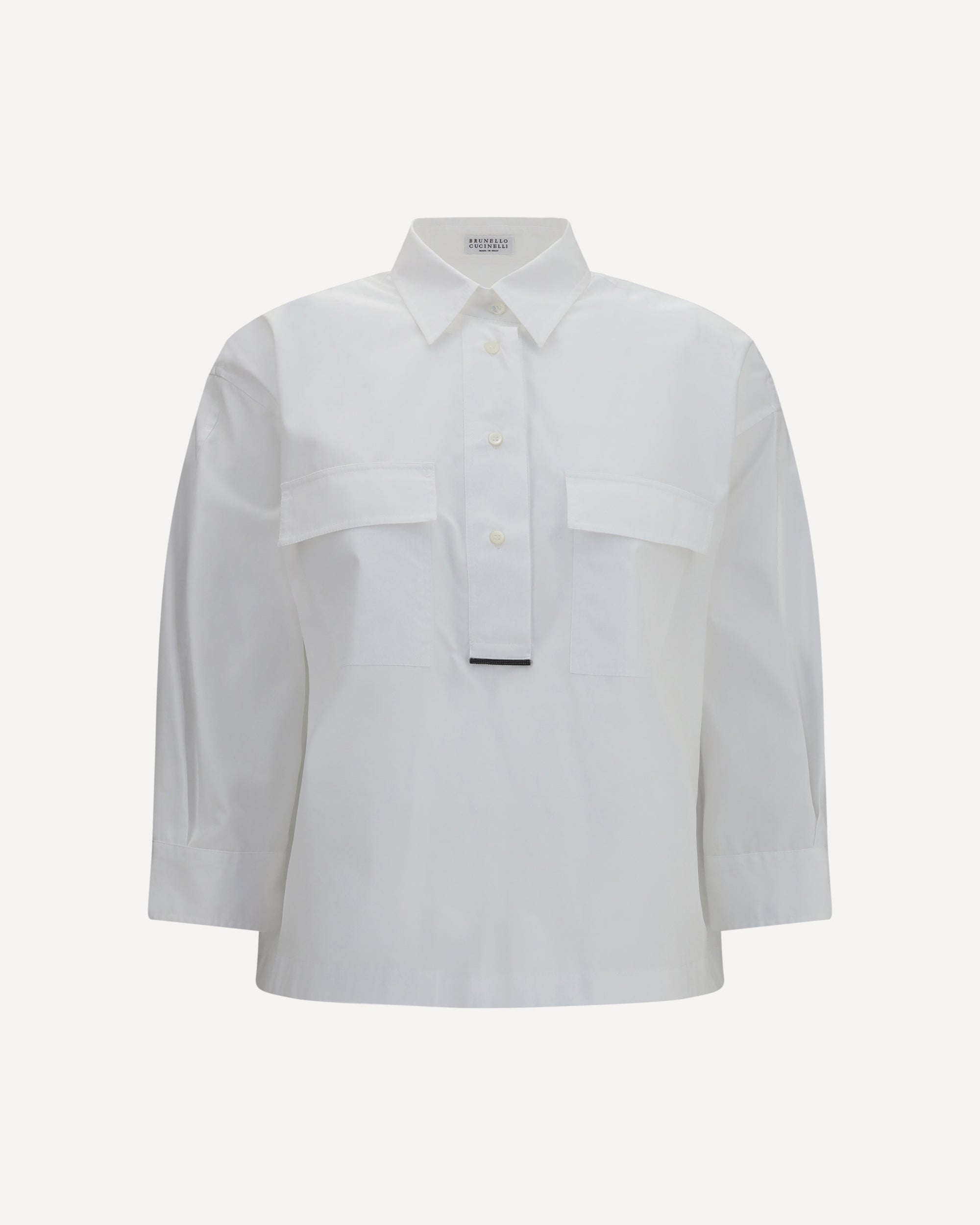 Brunello Cucinelli Cotton Shirt with monili details