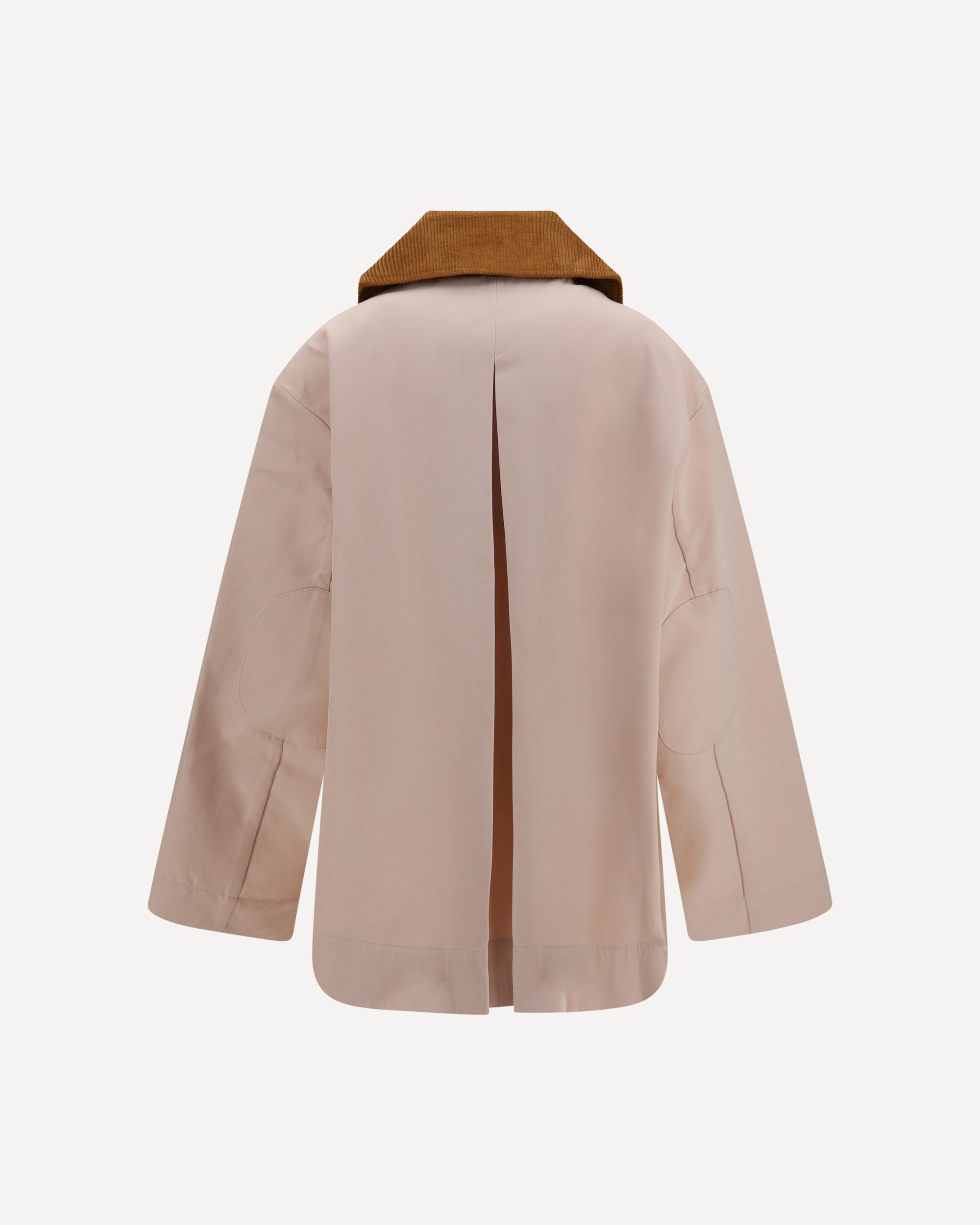 Ganni Twill Jacket with suede details, view 2