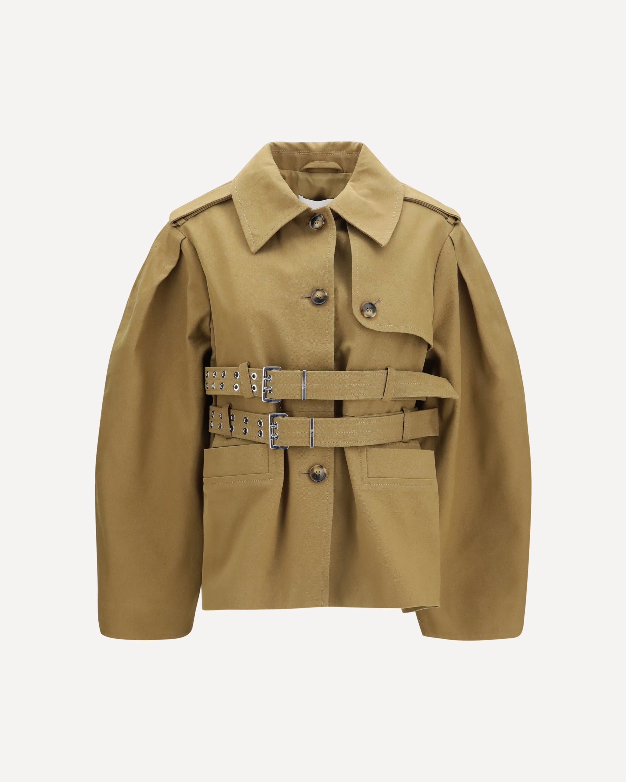 Ganni Canvas Jacket with double belt