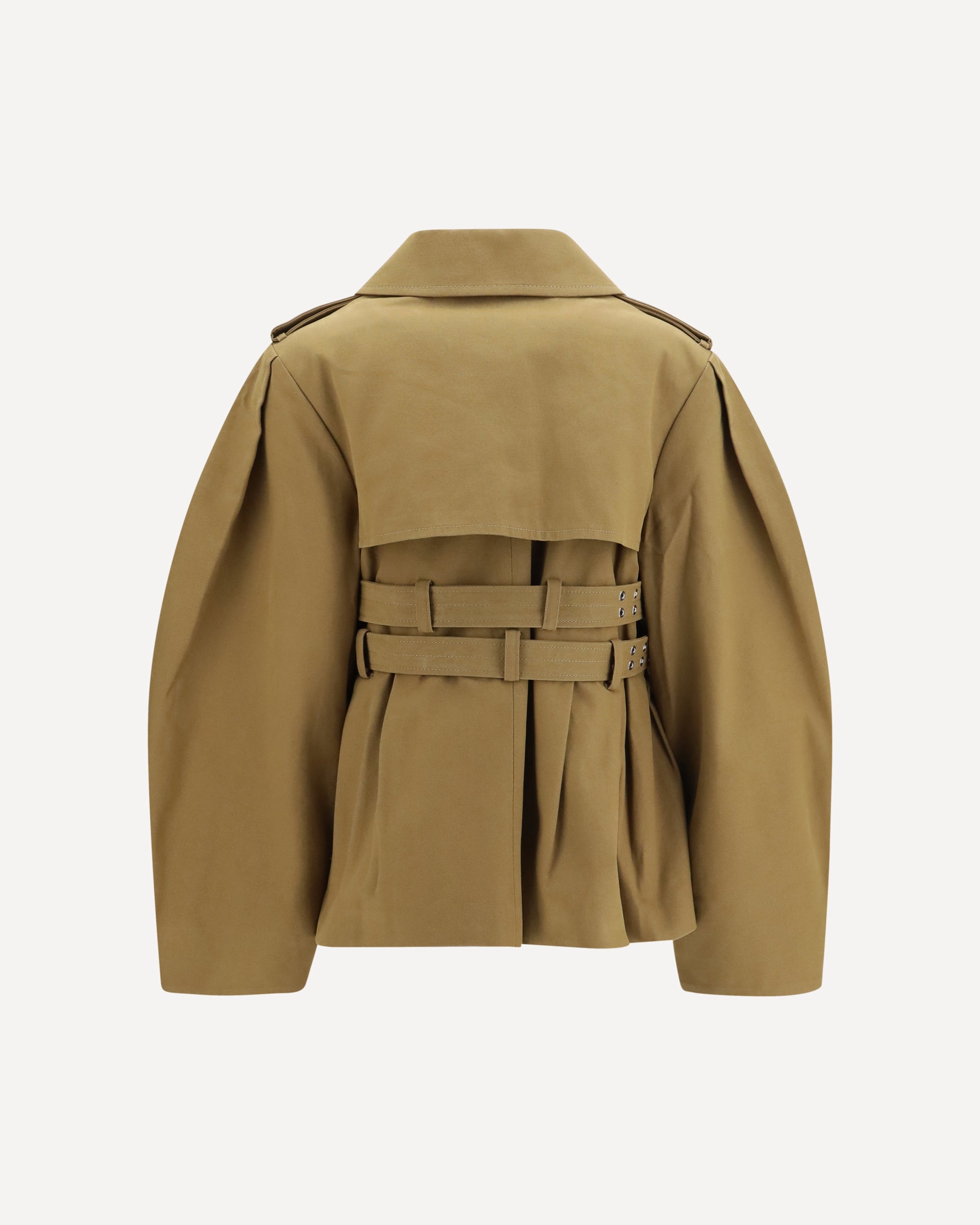 Ganni Canvas Jacket with double belt, view 2