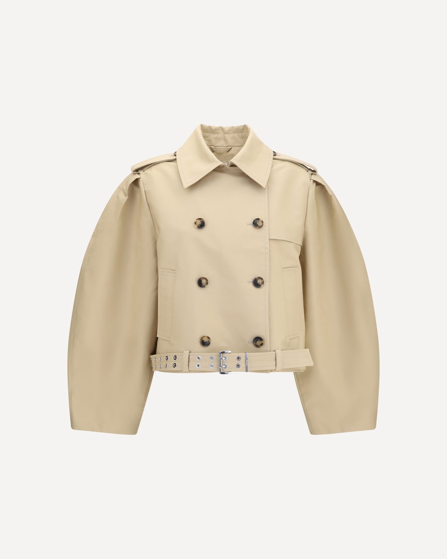Ganni Double-breasted belted Jacket, view 3