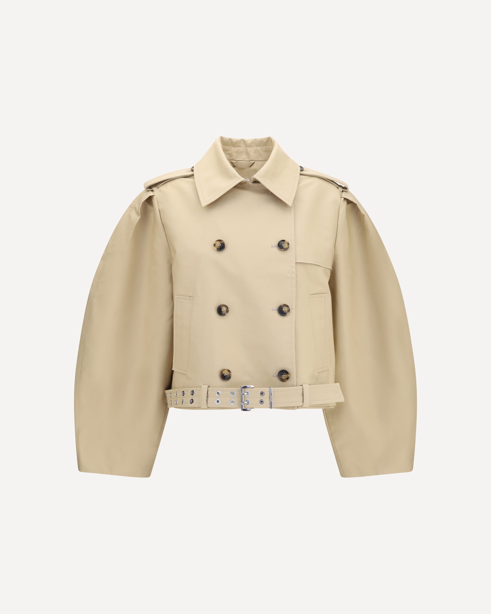 Ganni Double-breasted belted Jacket