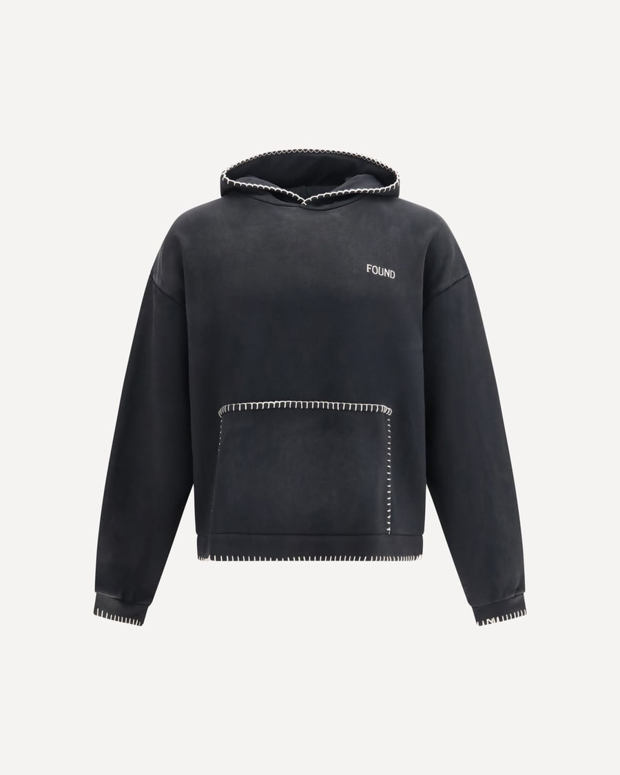 FOUND Hoodie with stitch details