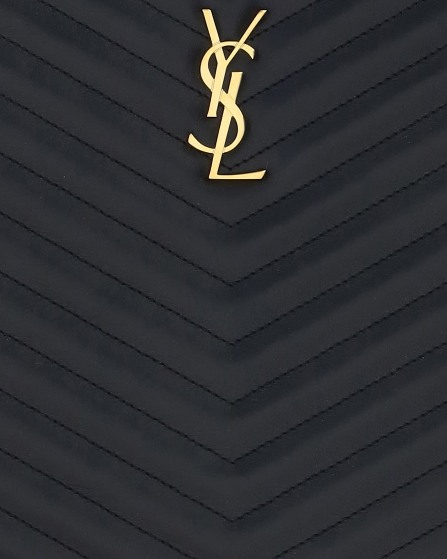 Saint Laurent Leather Pouch, view 5