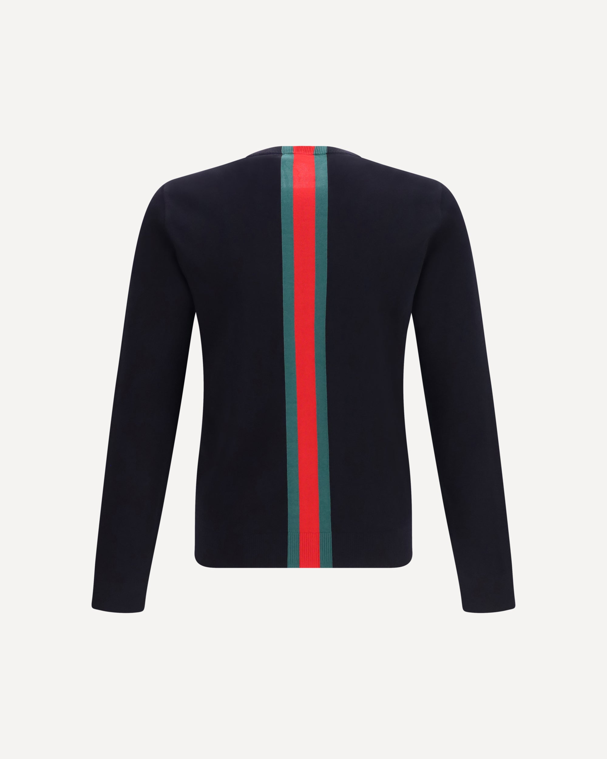 Gucci Knitted cotton Sweater with Web intarsi, view 2