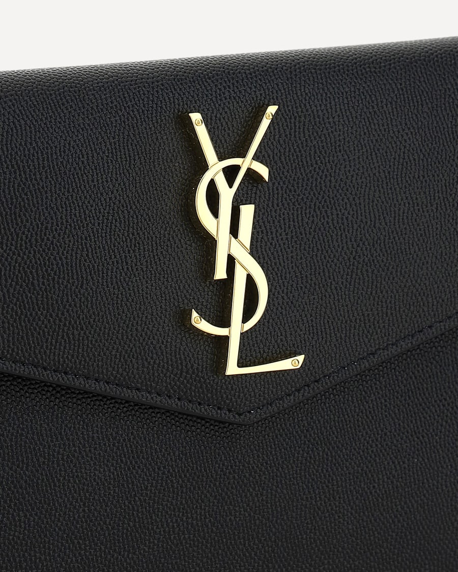 Saint Laurent Leather Pochette, view 5