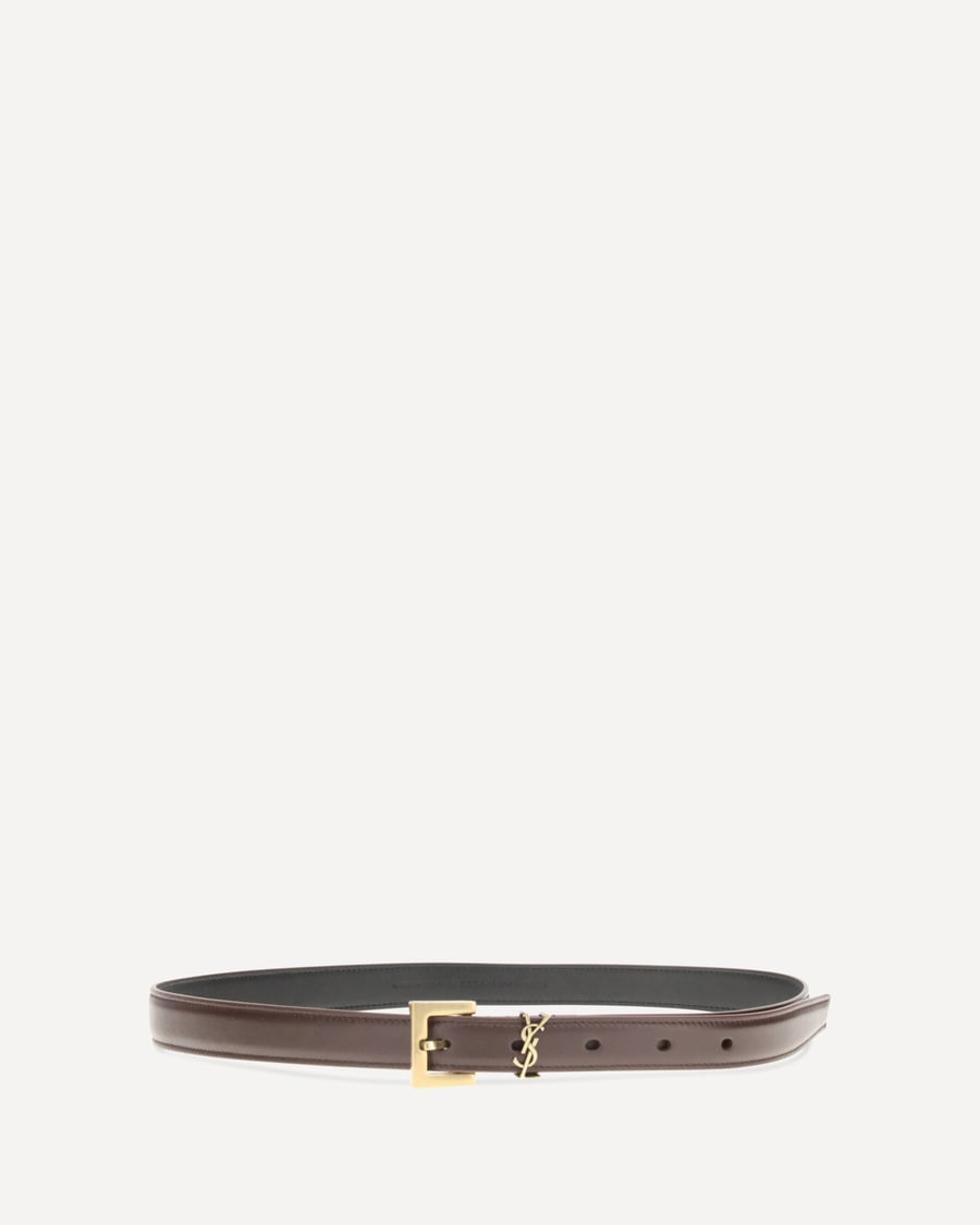 Saint Laurent Cassandre slim Belt, view 2