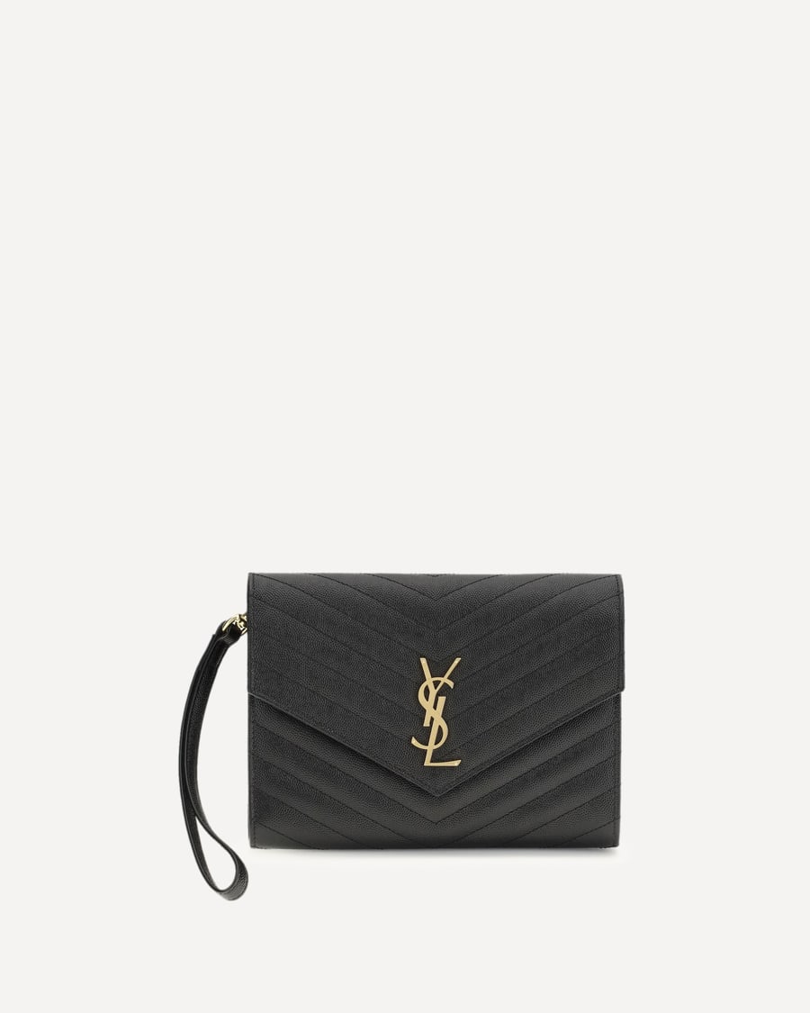 Saint Laurent Leather Clutch