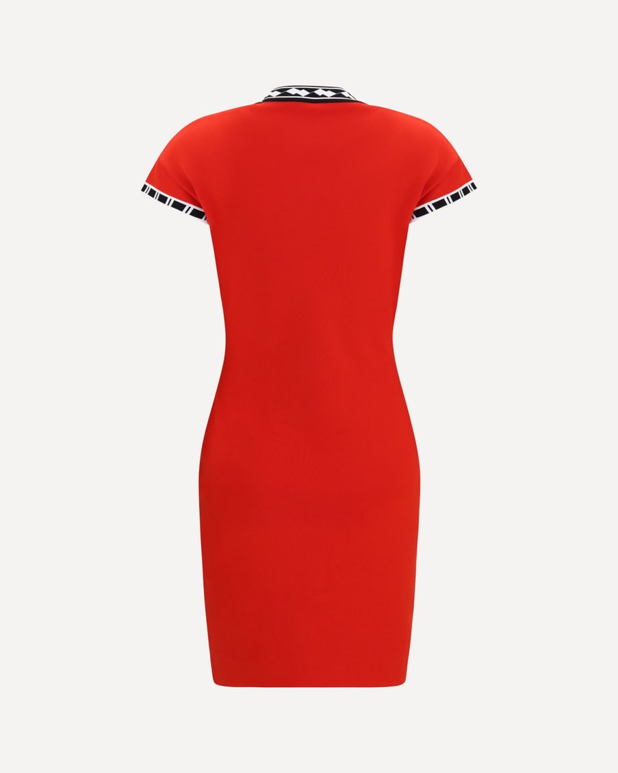 Versace Cotton knit mini Dress, view 4