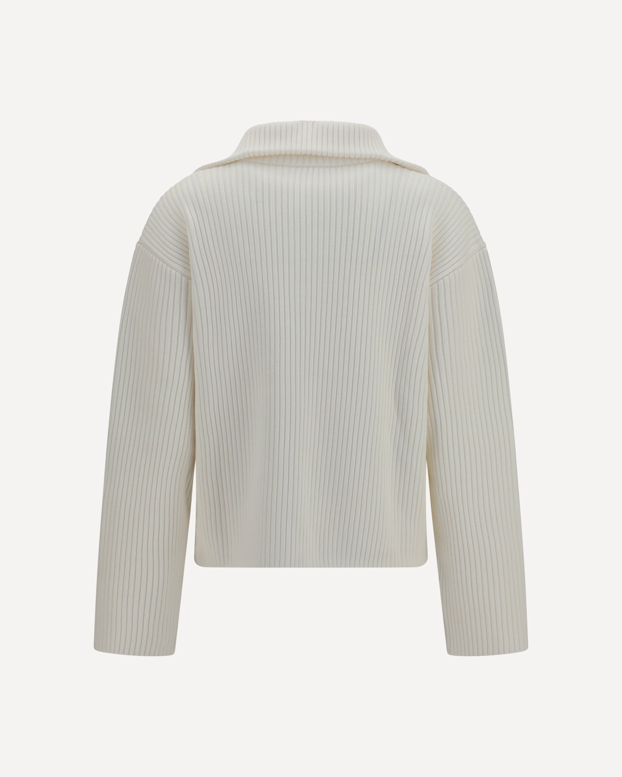 COURRÈGES Ribbed zip Sweater, view 2