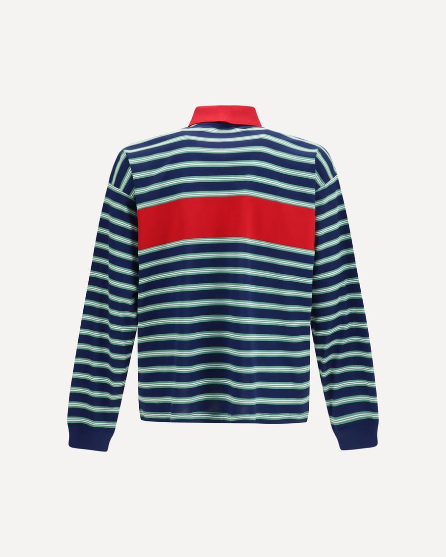 Versace Striped cotton Polo, view 2