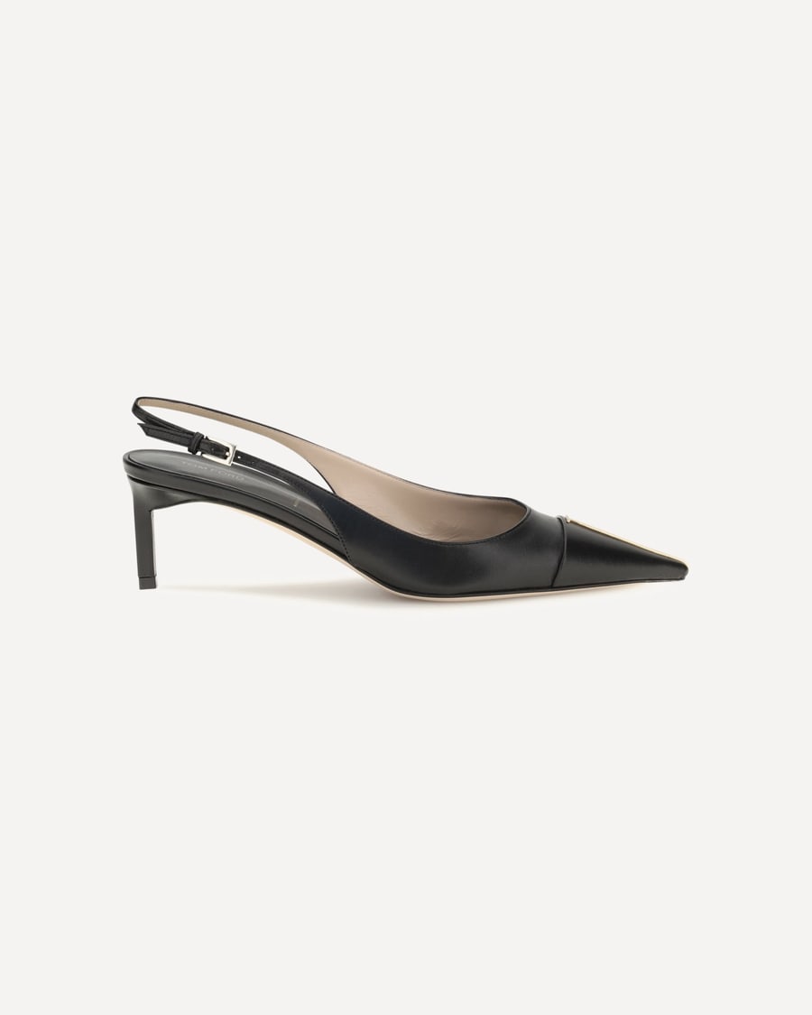 Tom Ford Leather Slingback Pumps, view 3