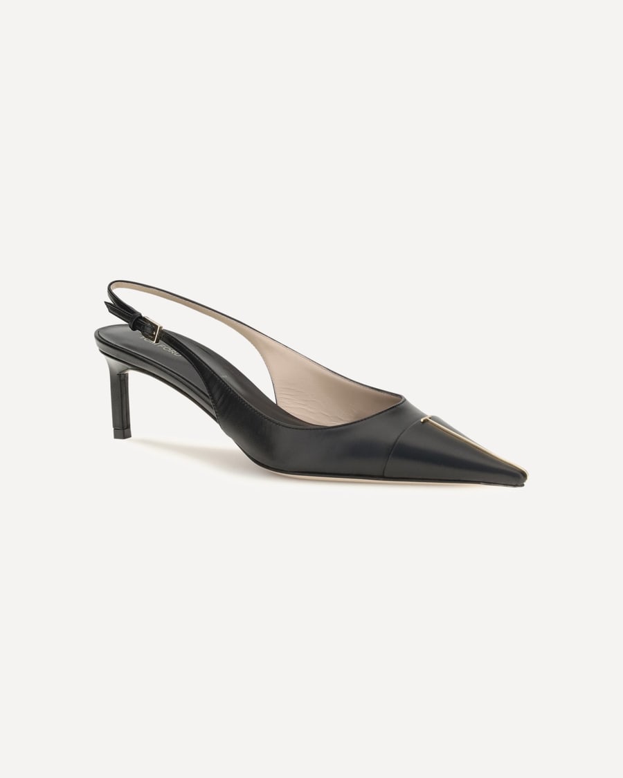Tom Ford Leather Slingback Pumps, view 4