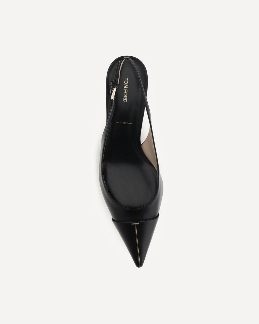 Tom Ford Leather Slingback Pumps, view 6