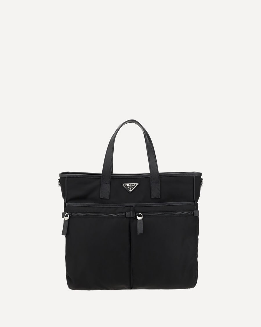Prada Logoed Tote Bag