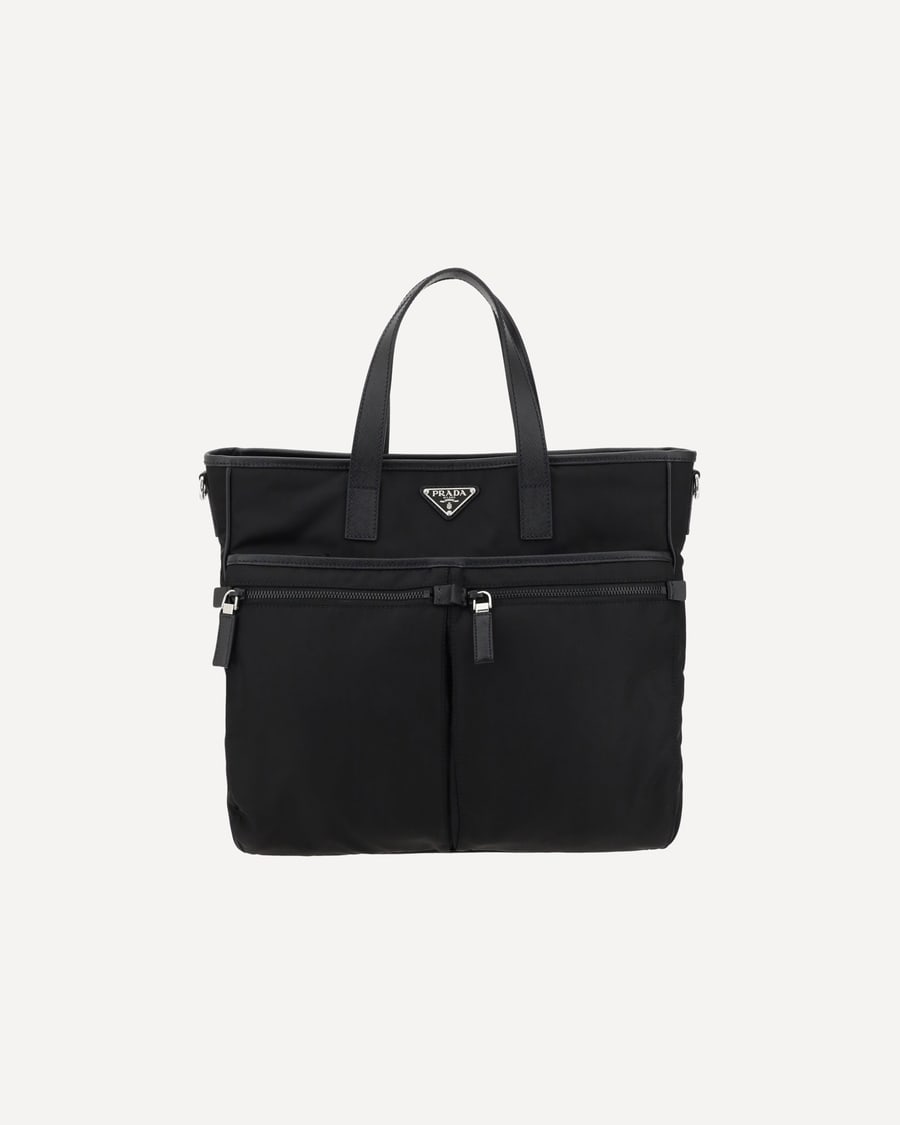 Prada Logoed Tote Bag, view 3
