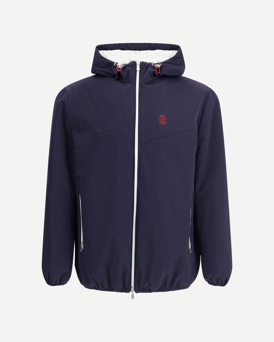 Brunello Cucinelli Waterproof hooded Jacket, view 3