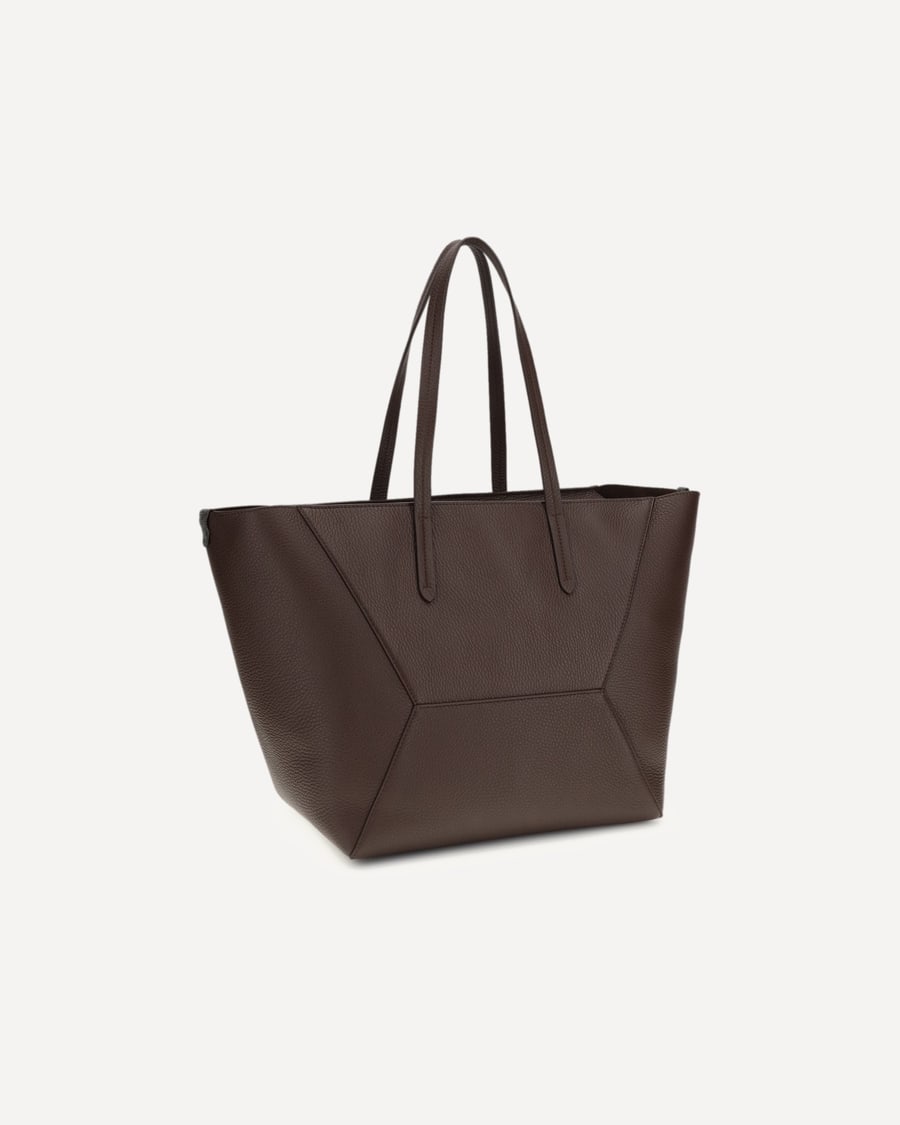 Brunello Cucinelli Leather Tote Bag, view 5