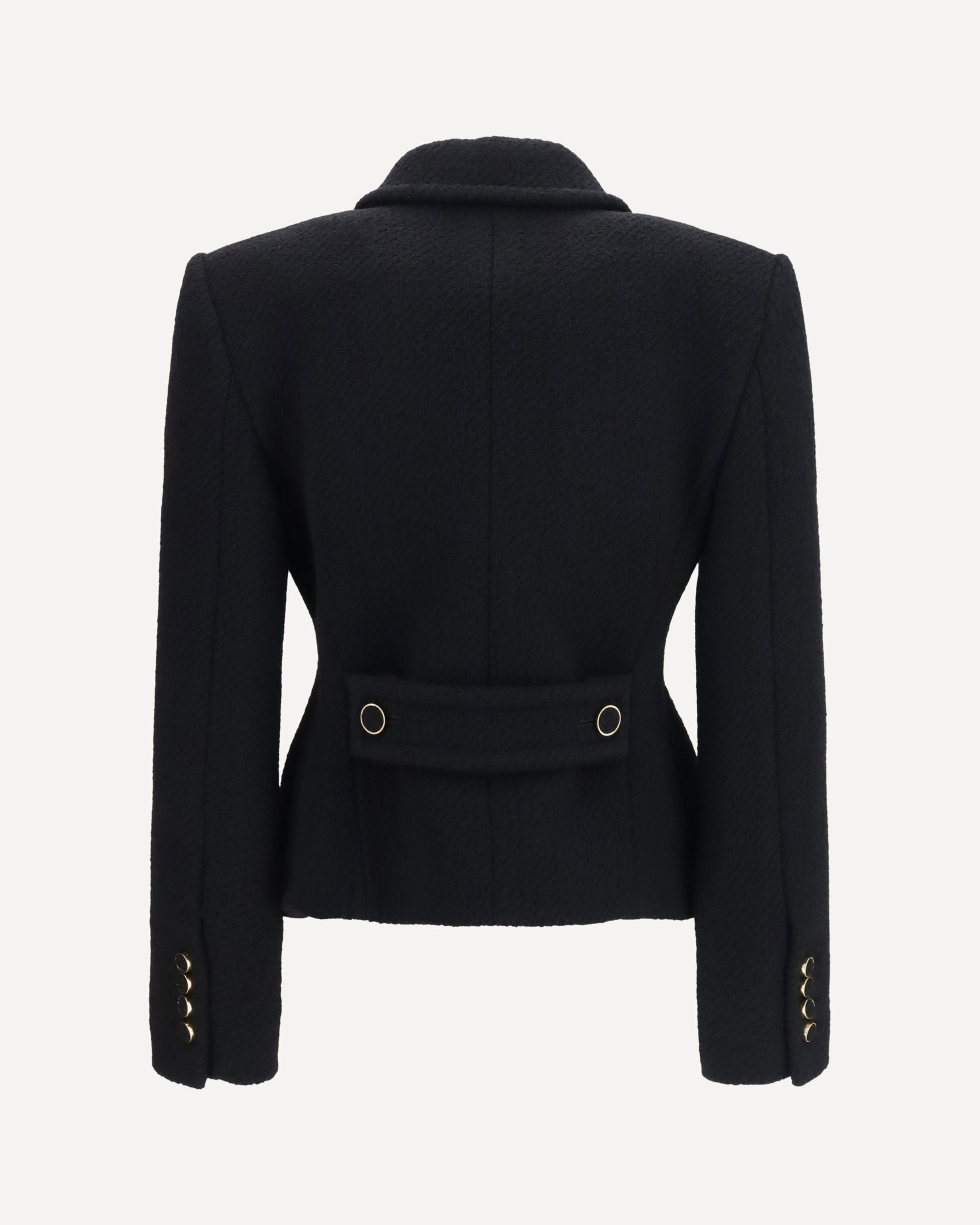 Chloé Cropped single-breasted Blazer with fabric buttons, view 2