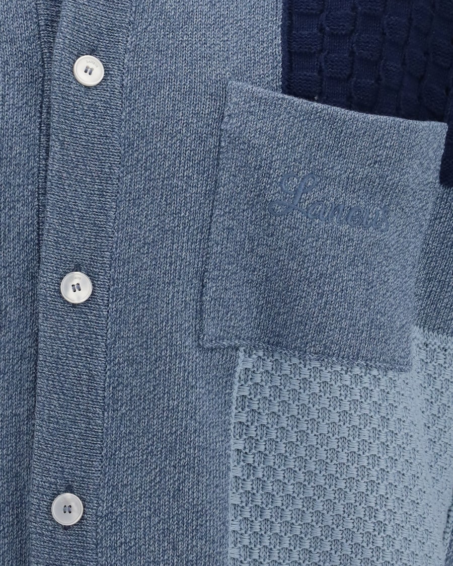 LANEUS Short-sleeve patchwork Cardigan, view 5
