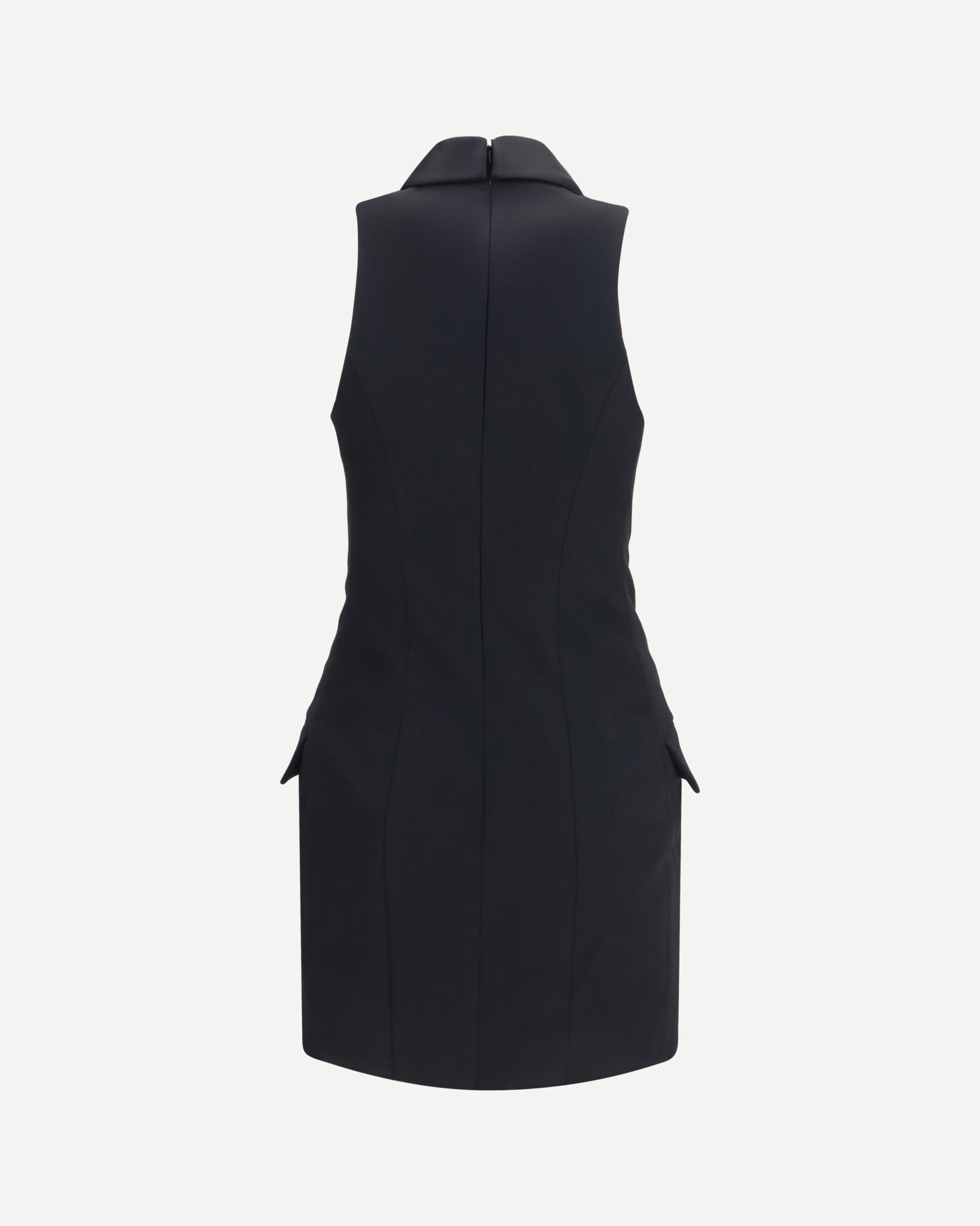 Balmain Grain de poudre belted Dress, view 2