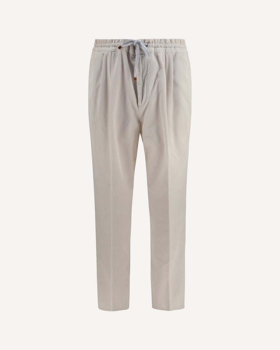 Brunello Cucinelli Corduroy drawstring Pants, view 3