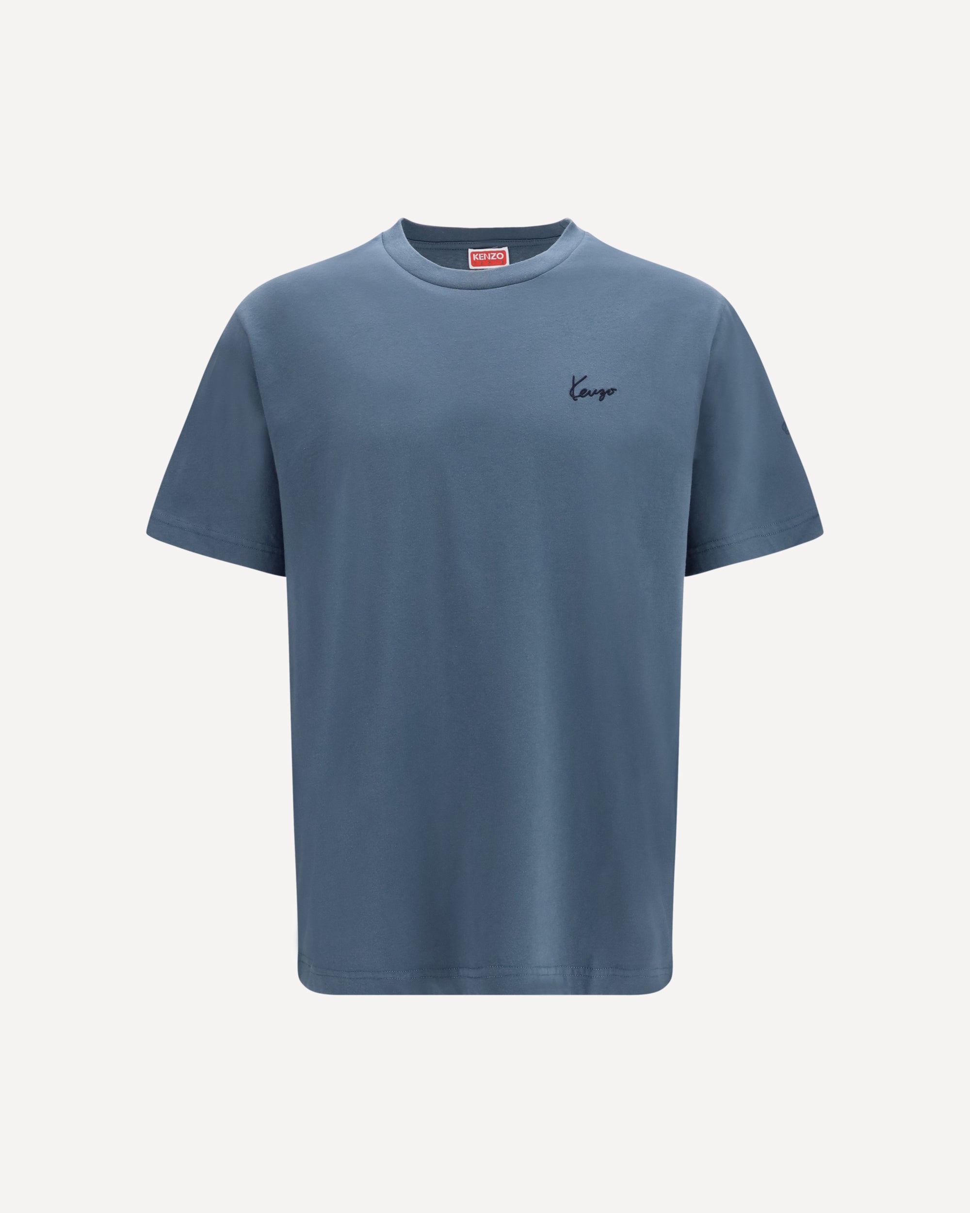 KENZO Kenzo signature embroidered cotton T-shirt