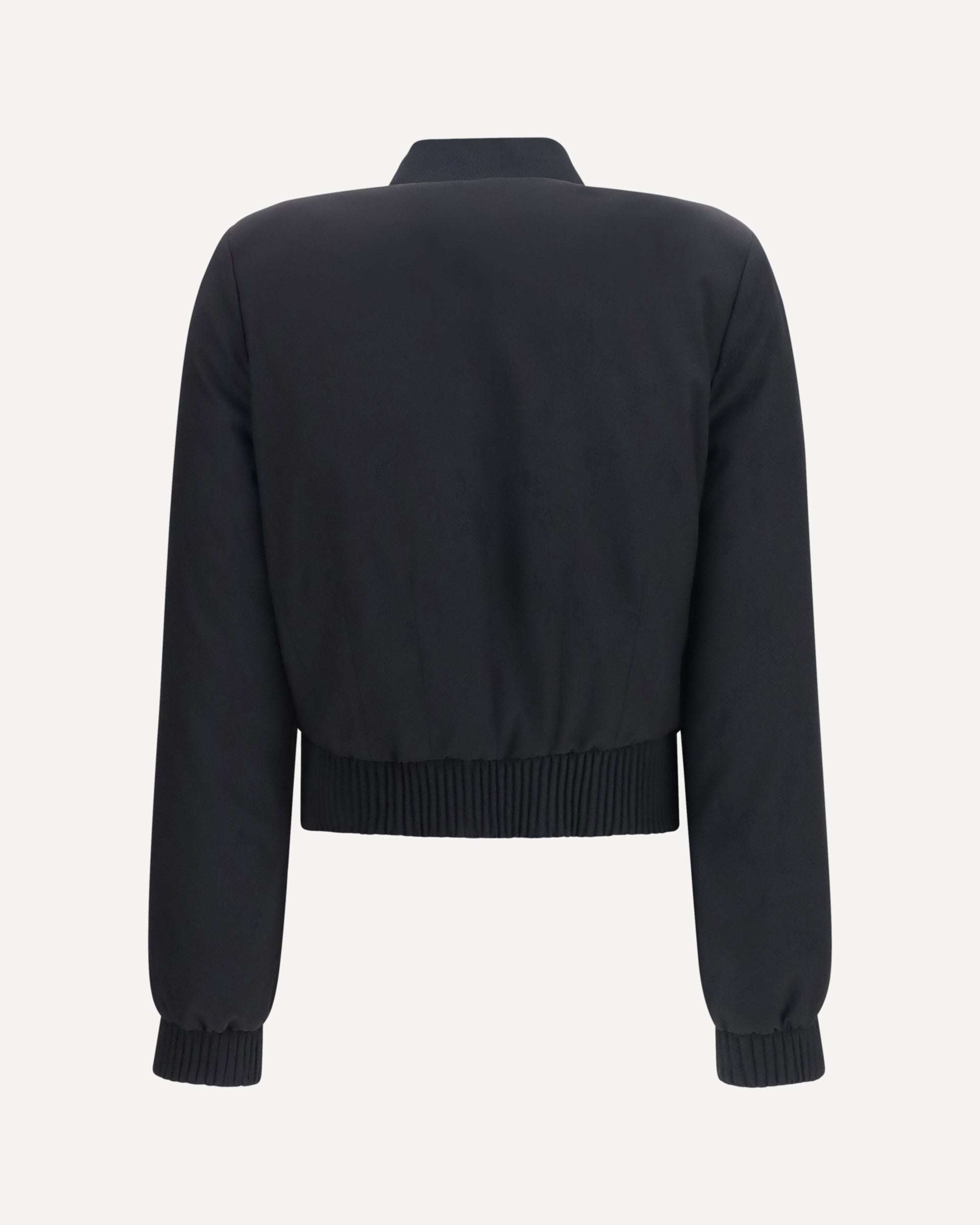 Alexander McQueen Buttoned Bomber Jacket with visible stitching, view 2