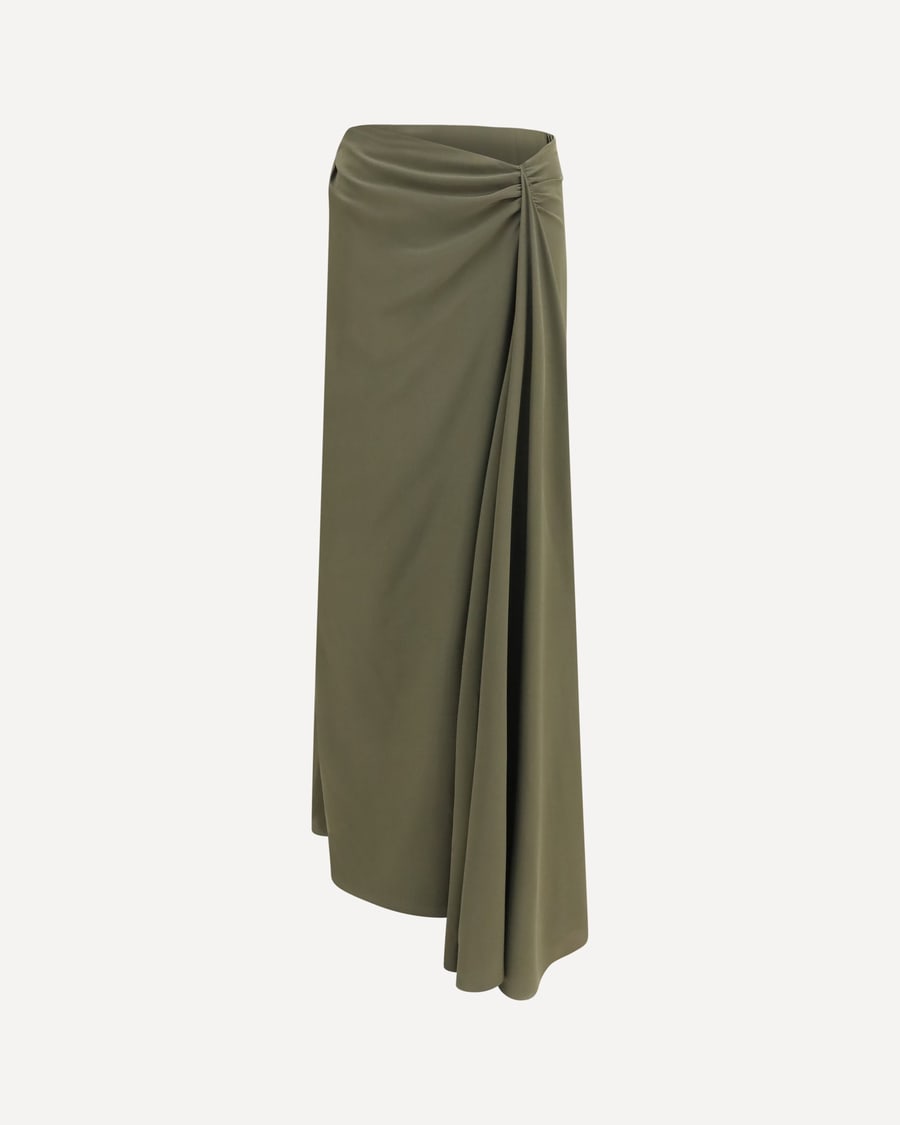 Alexander McQueen Draped long Skirt, view 3