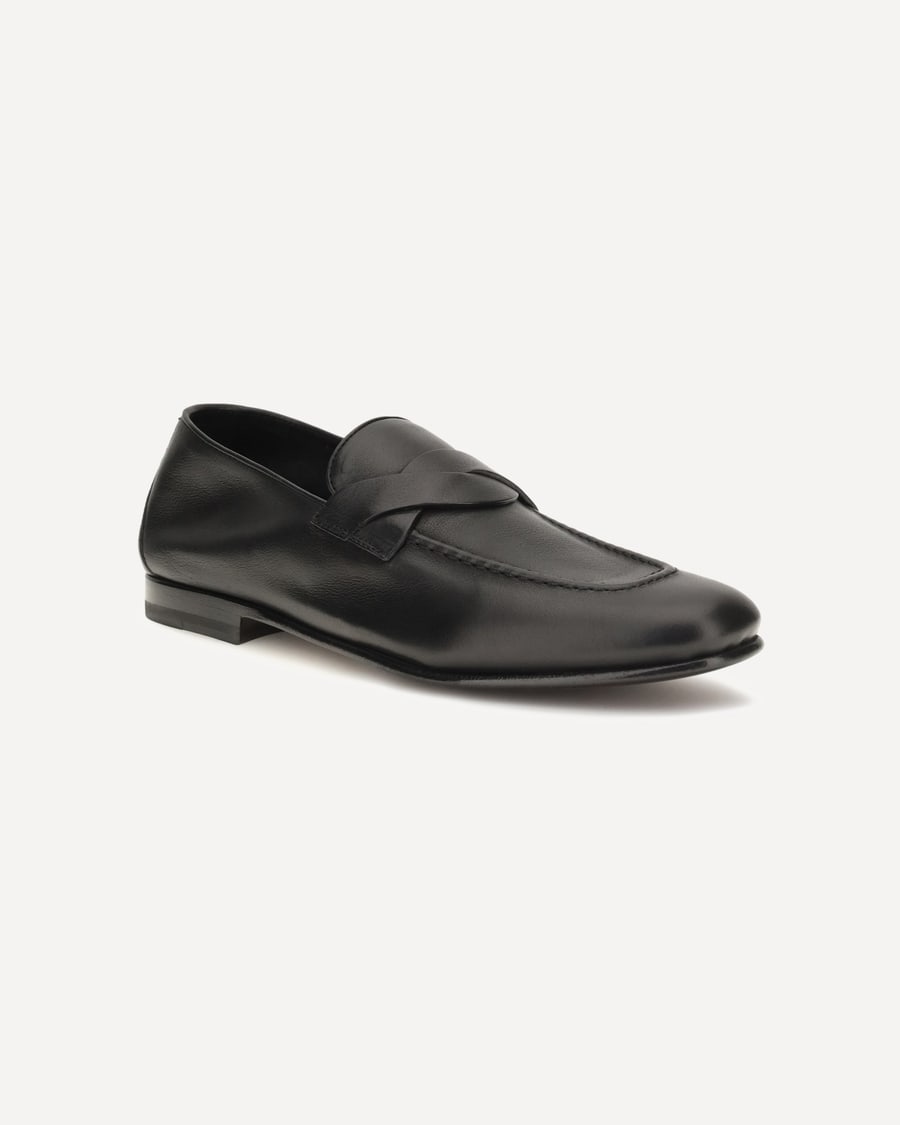 Tom Ford Gigi Loafers with woven strap, view 4