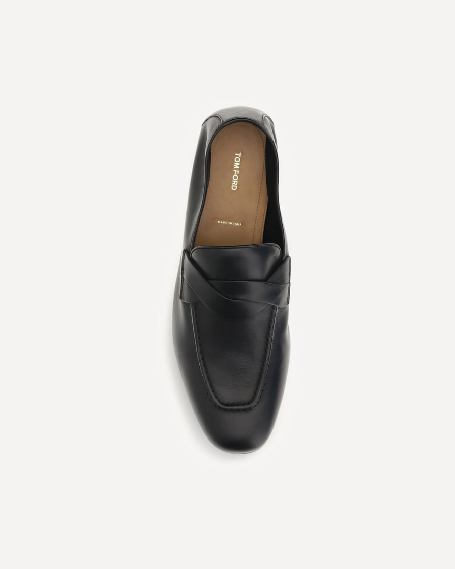 Tom Ford Gigi Loafers with woven strap, view 6