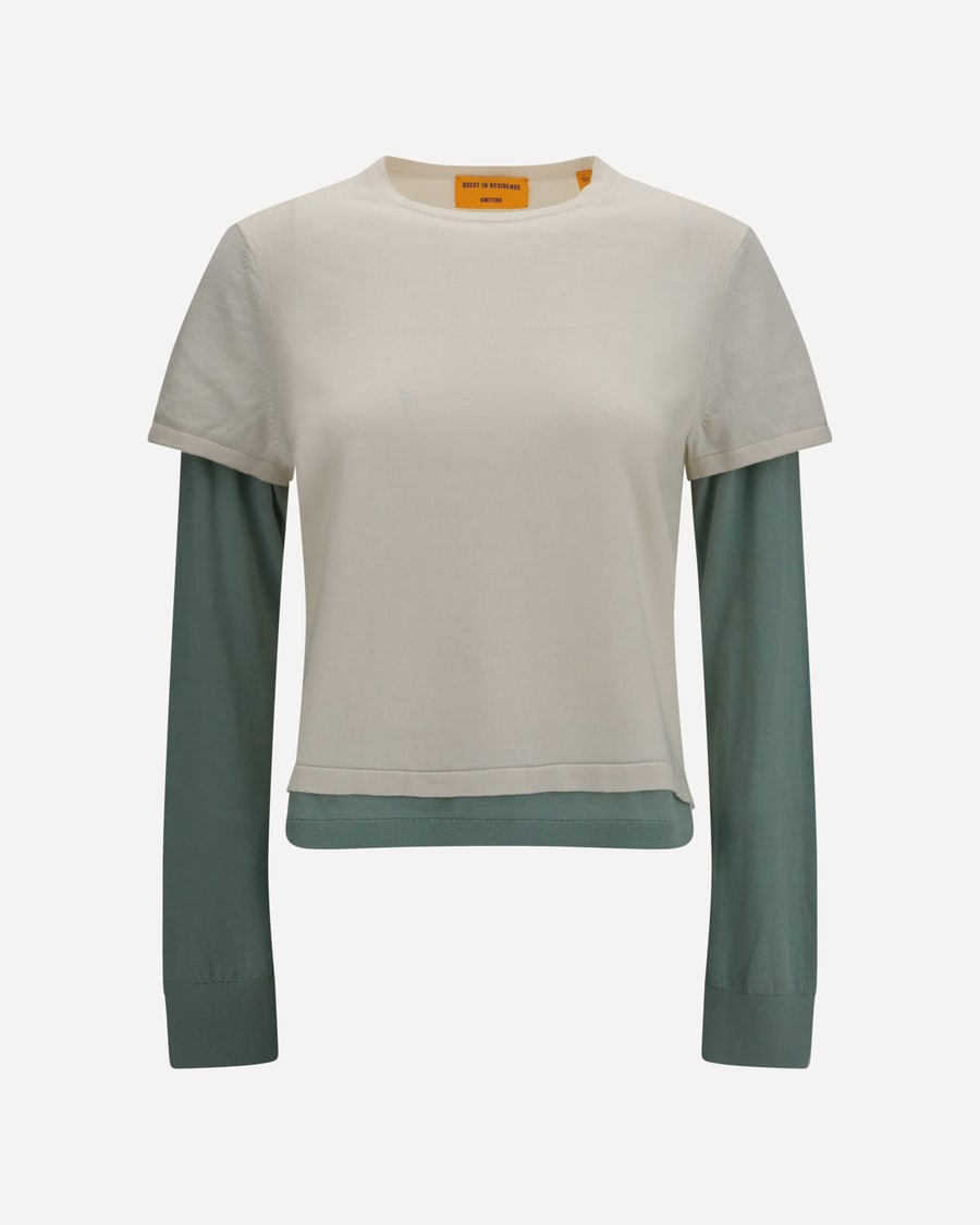 GUEST IN RESIDENCE Layered Sweater